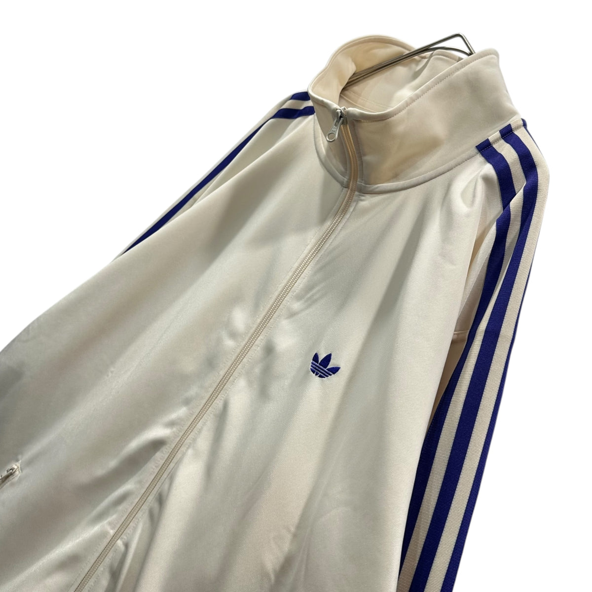 adidas(アディダス) Track Jacket Gender Neutral トラック ジャケット JD5269 L アイボリー×パープル ジャージ