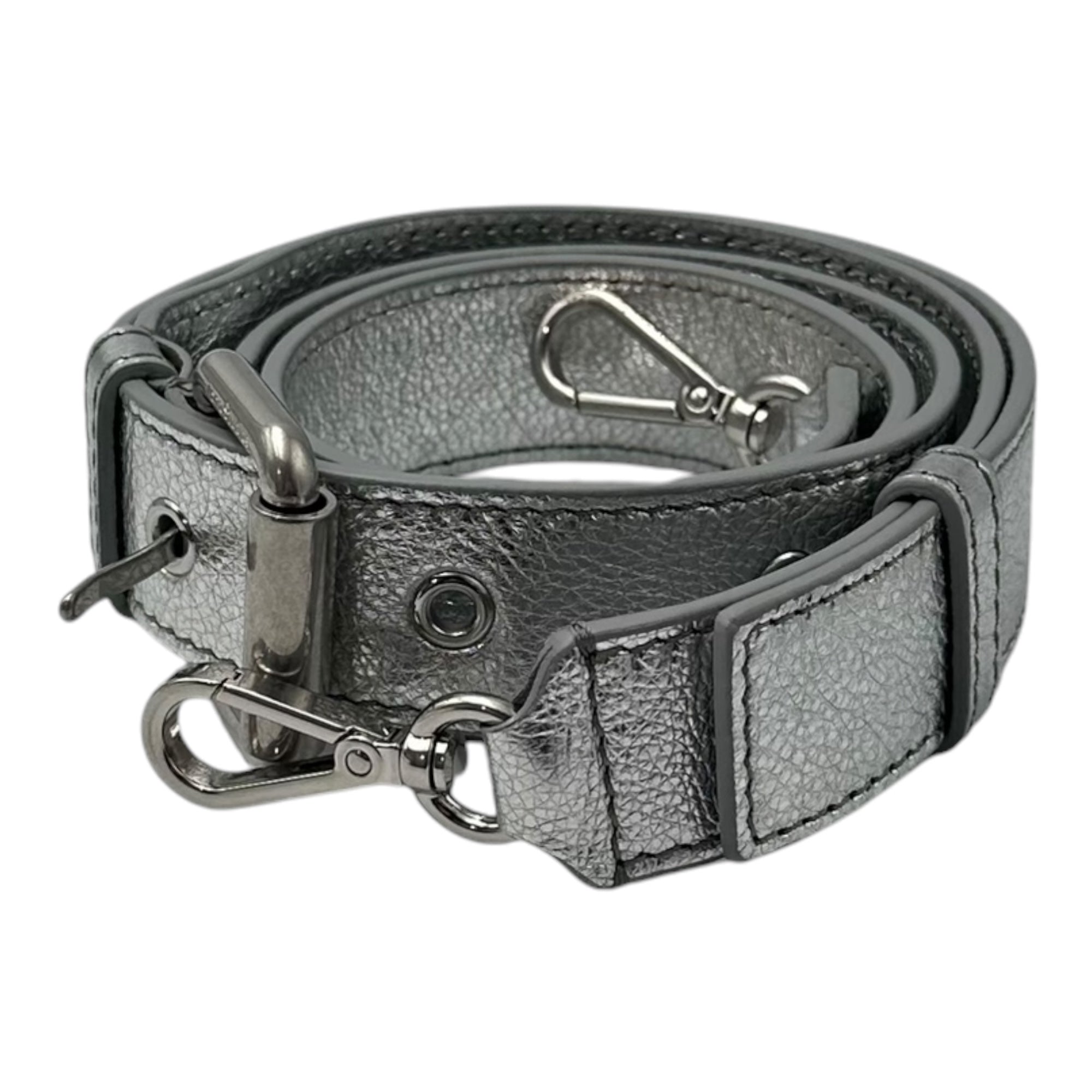 Acne Studios(アクネストゥディオズ) Camero Party Grainy Metallic カメロ パーティー グレイン メタリック A10460- シルバー 肩掛け ワンショルダー バッグ
