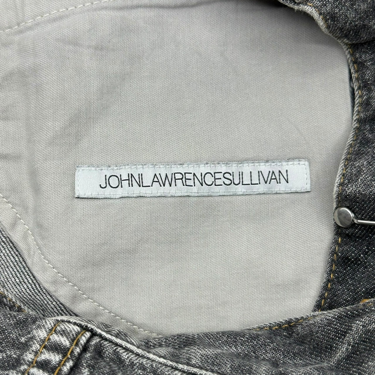 JOHN LAWRENCE SULLIVAN(ジョンローレンスサリバン) RIGID DENIM WIDE PANTS リジッド デニム ワイド パンツ JLSW-12 S ブラック