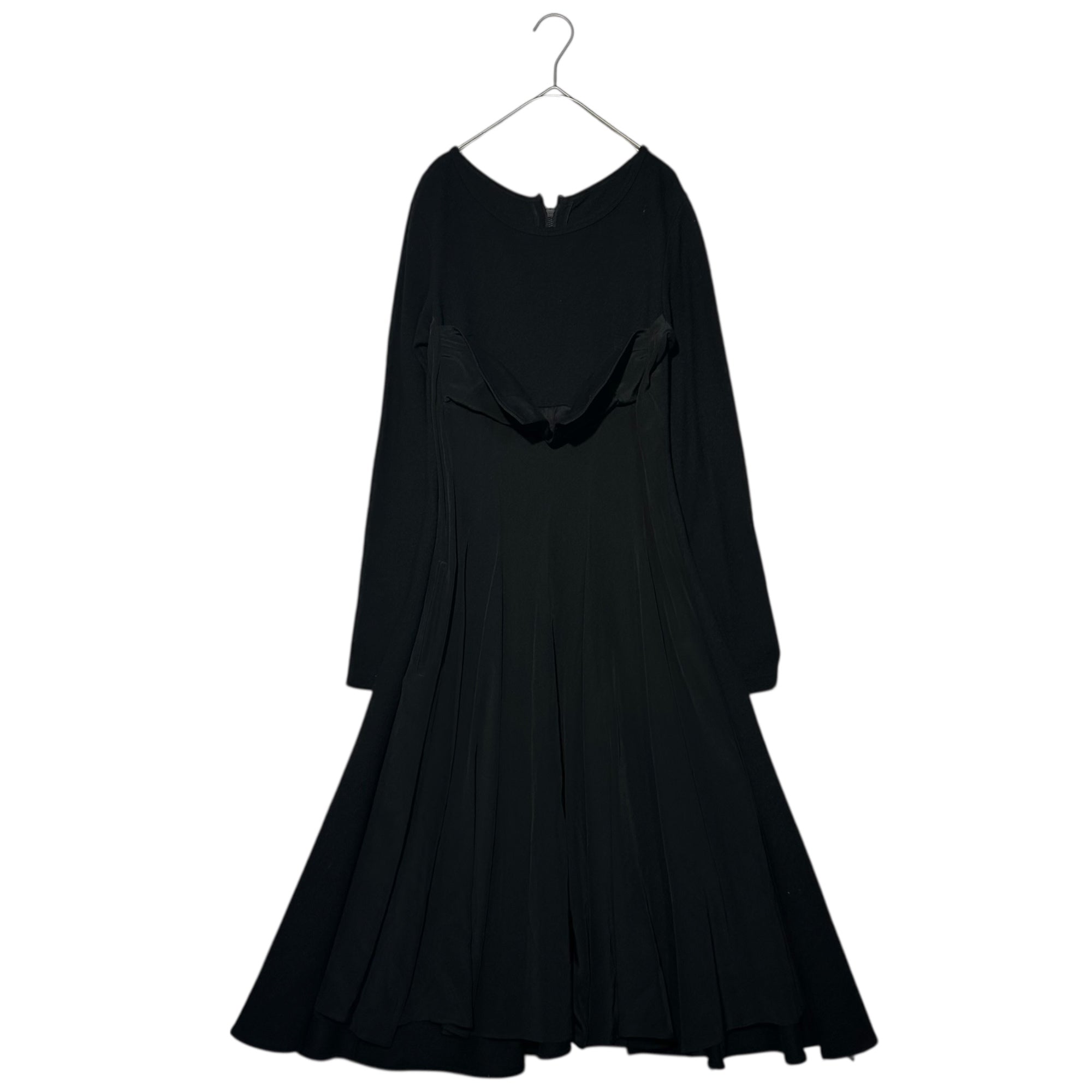 MICHIKO by Y's(ミチコ バイ ワイズ) Back Zip Chest Design Dress バックジップ 胸デザイン ワンピース YF-D31-400 2(M程度) ブラック