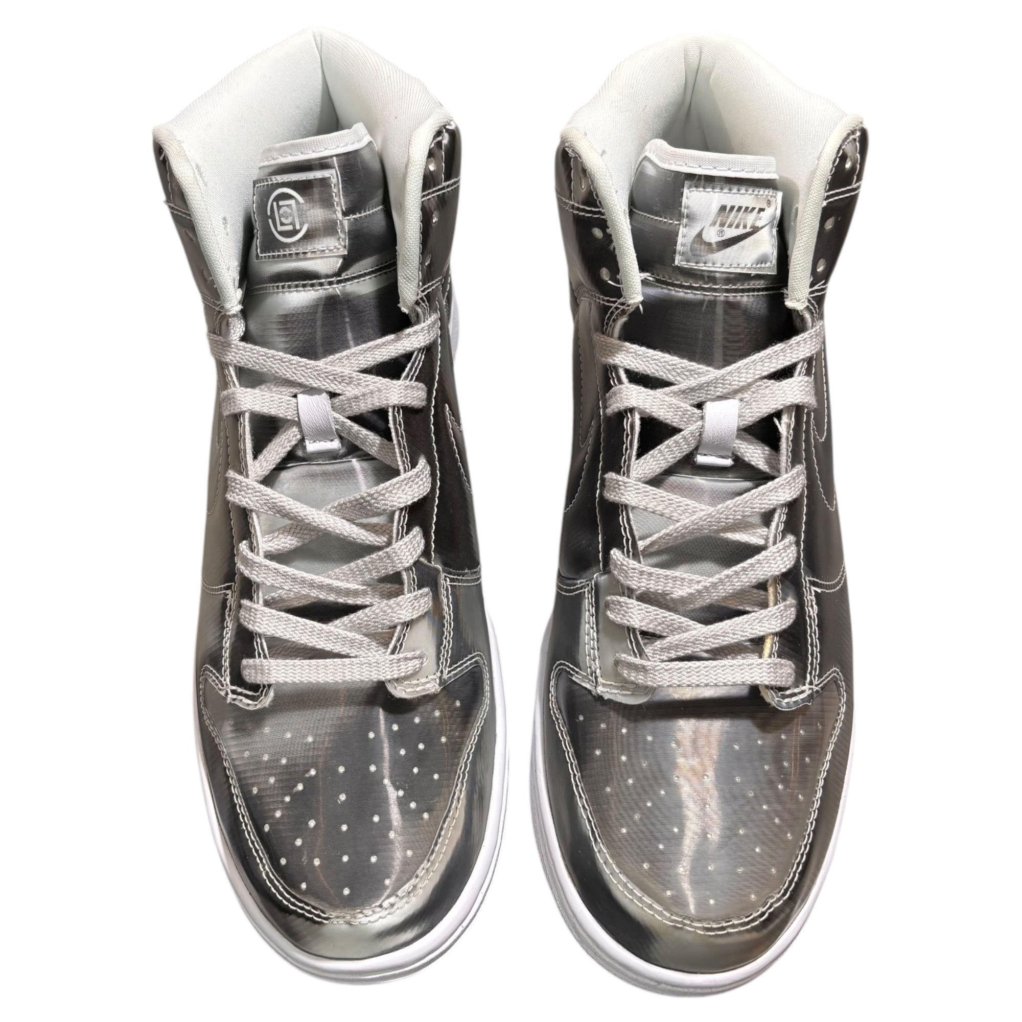 NIKE(ナイキ) Dunk High Silver/Flux ダンクハイ シルバー スニーカー DH4444-900 27.5cm シルバー CLOT(クロット)