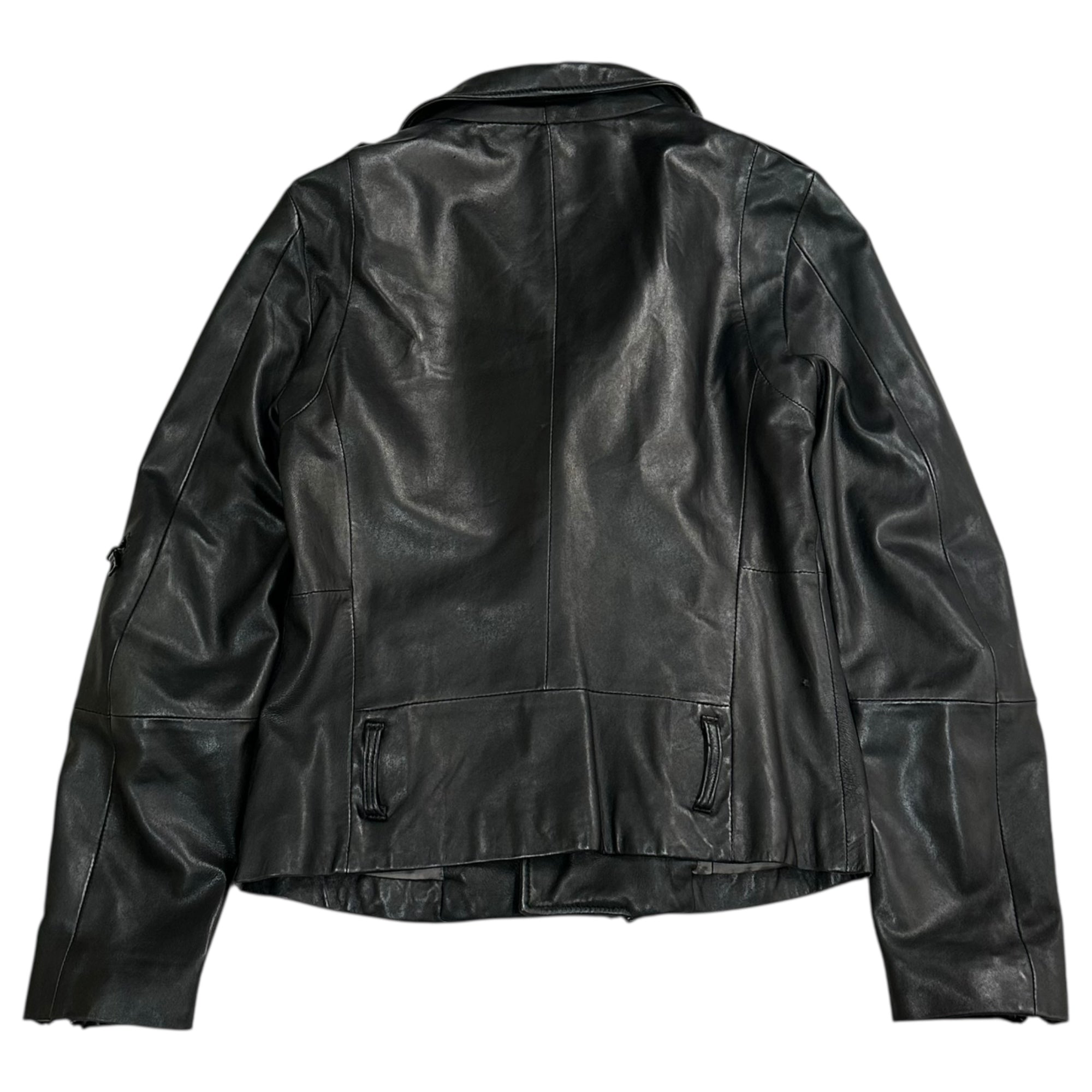 MAKIN JAN MA(マーキンヤンマ) 10SS Lamb Leather Studded Riders Jacket ラムレザー スタッズ ライダース ジャケット 10S-JY-01 M ブラック