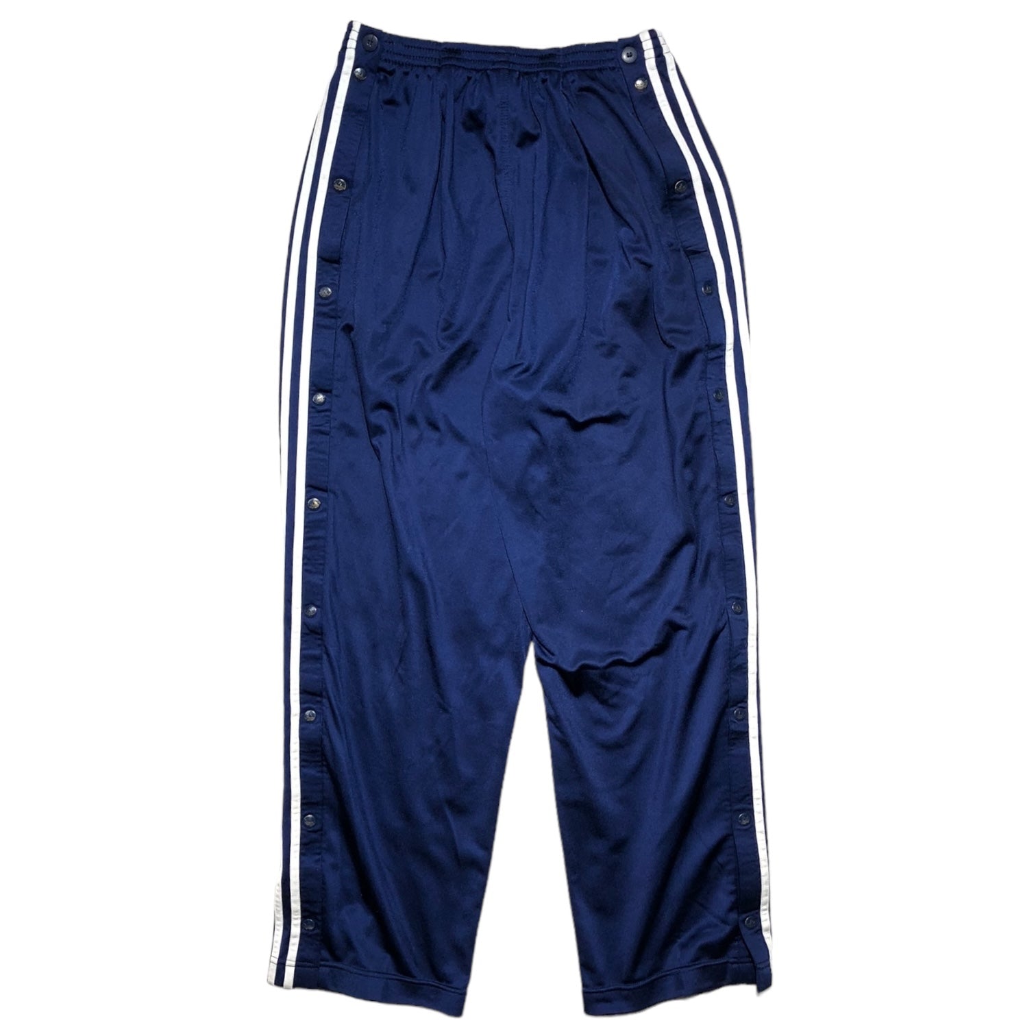 adidas(アディダス) 90's  basketball pants バスケット パンツ 表記無し(FREE) ネイビー 万国旗タグ トラック パンツ ジャージ ワイド