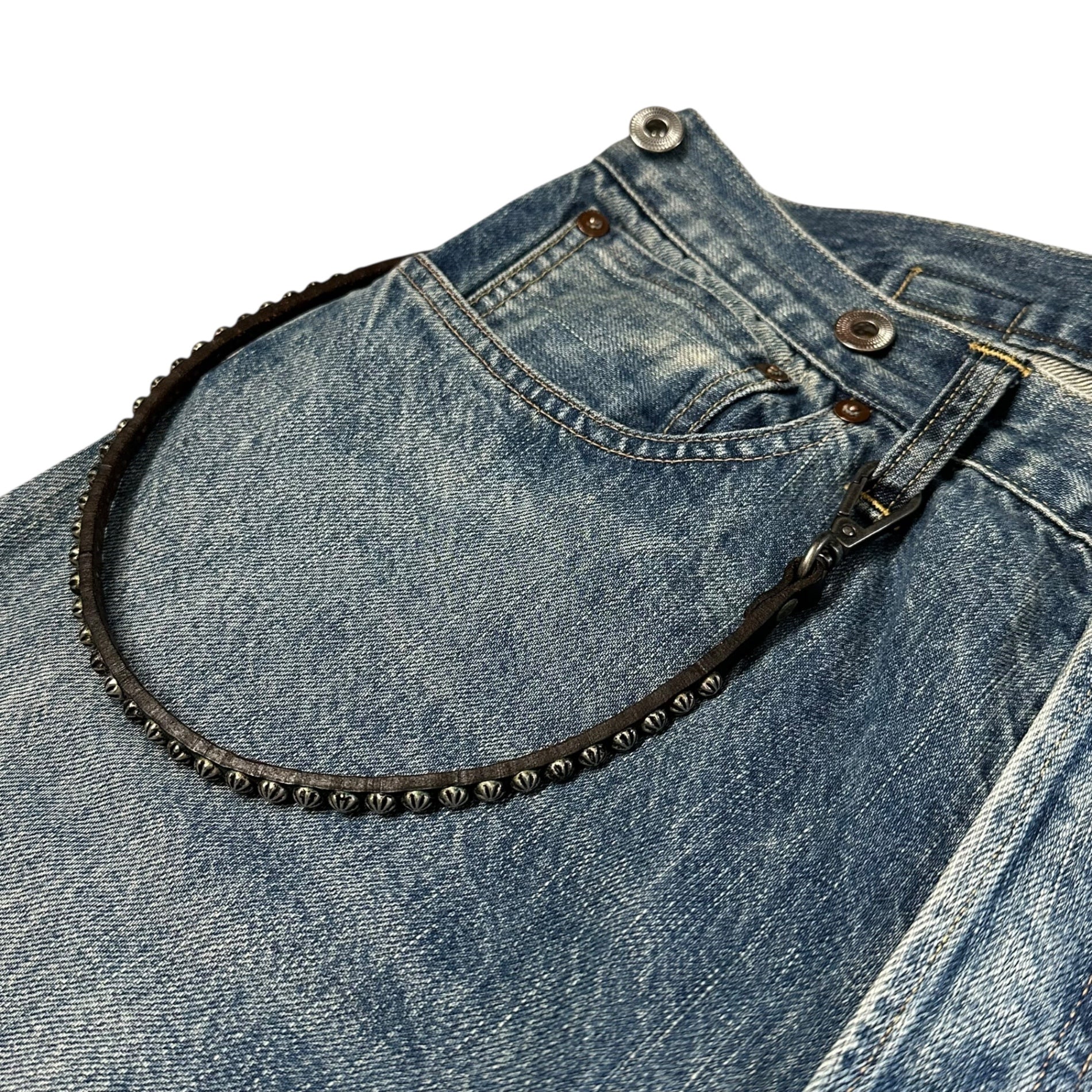 HTC(エイチティーシー) All Umbrella Stud Wallet Cord オール アンブレラ スタッズ ウォレット コード ブラック×シルバー