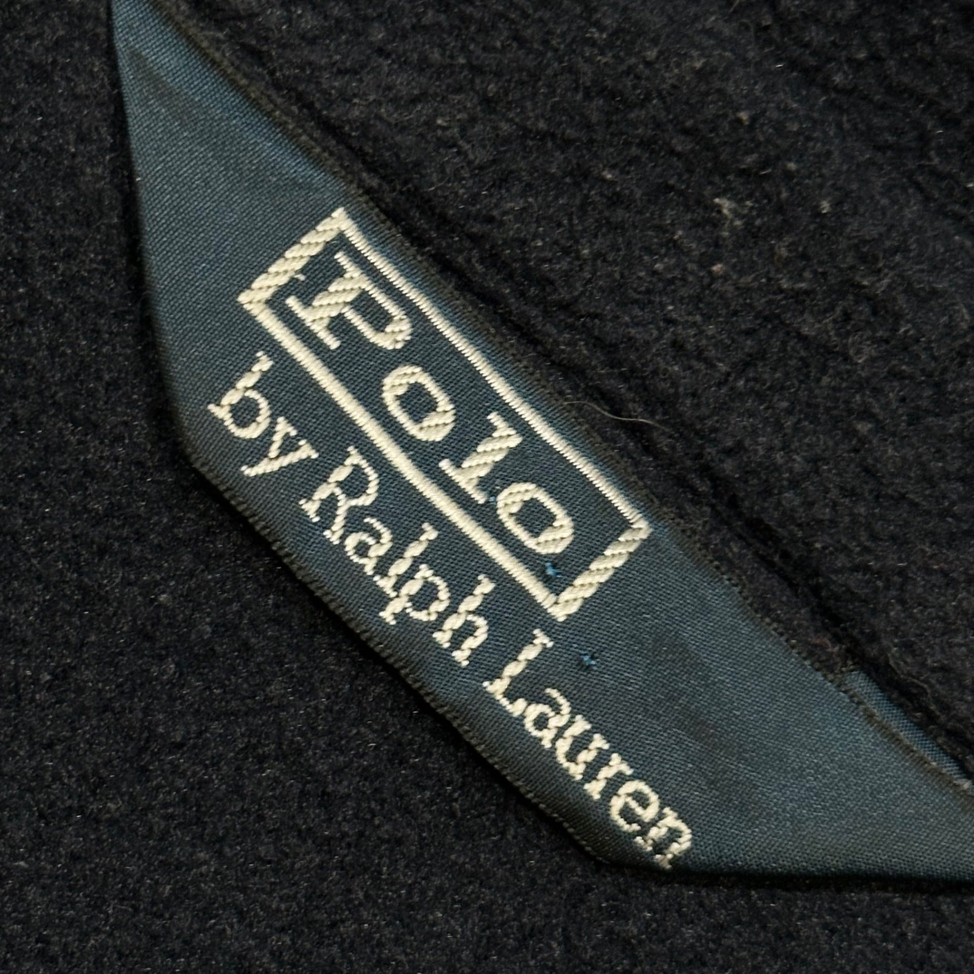 POLO RALPH LAUREN(ポロラルフローレン) 1990's POLARTEC Fleece Harrington jacket フリース スイングトップ XXL ネイビー 90年代 三角タグ ジャケット