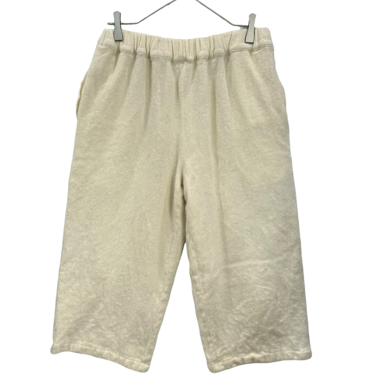 COMME des GARCONS GIRL(コムデギャルソンガール) 2025AW Milled wool cropped pants ウール縮絨 クロップド パンツ NP-P006 S ホワイト AD2025