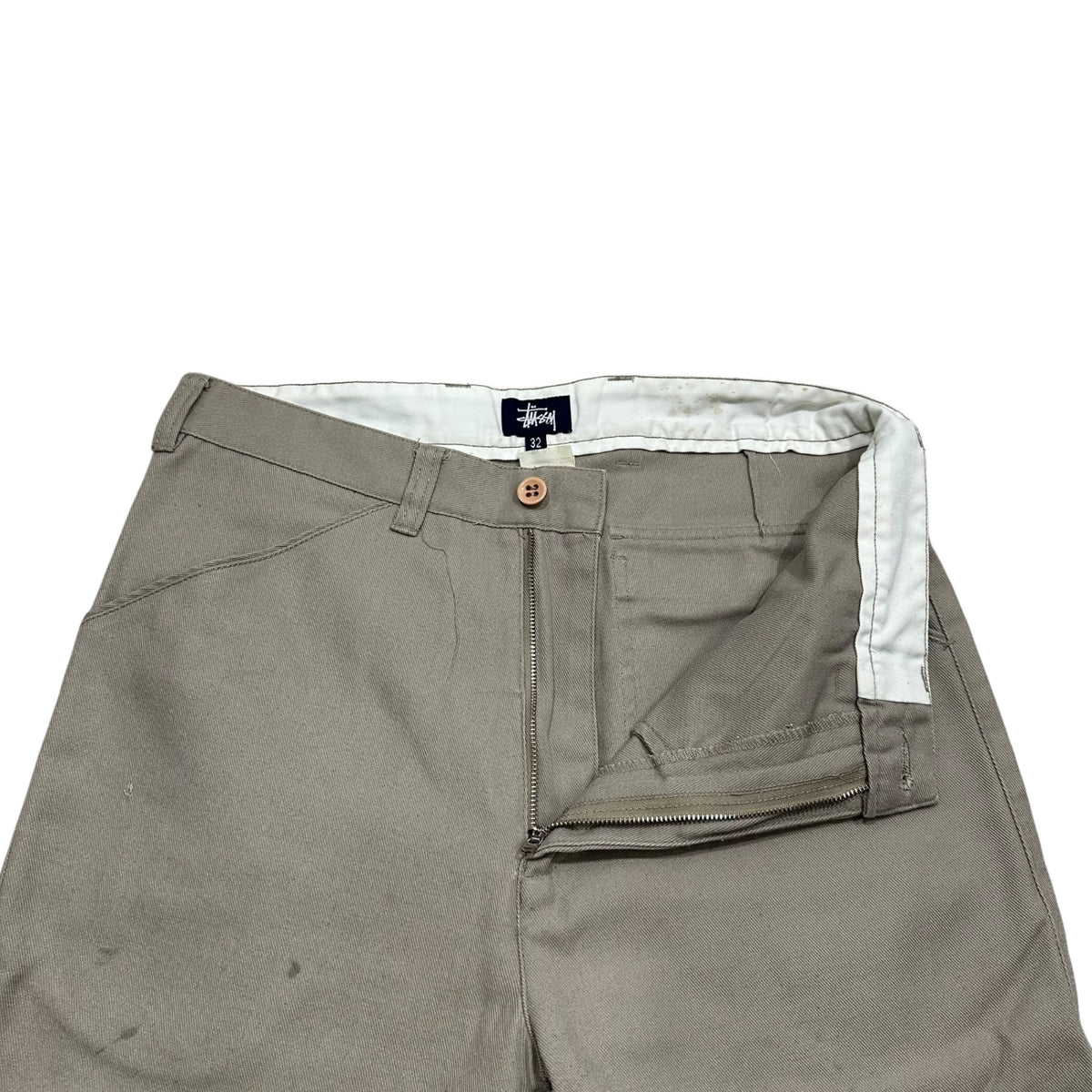 STUSSY(ステューシー) 1990's~2000's Tapered Work Pants ワーク テーパード パンツ 32 ベージュ 90年代後半～2000年代初頭 OLD 紺タグ