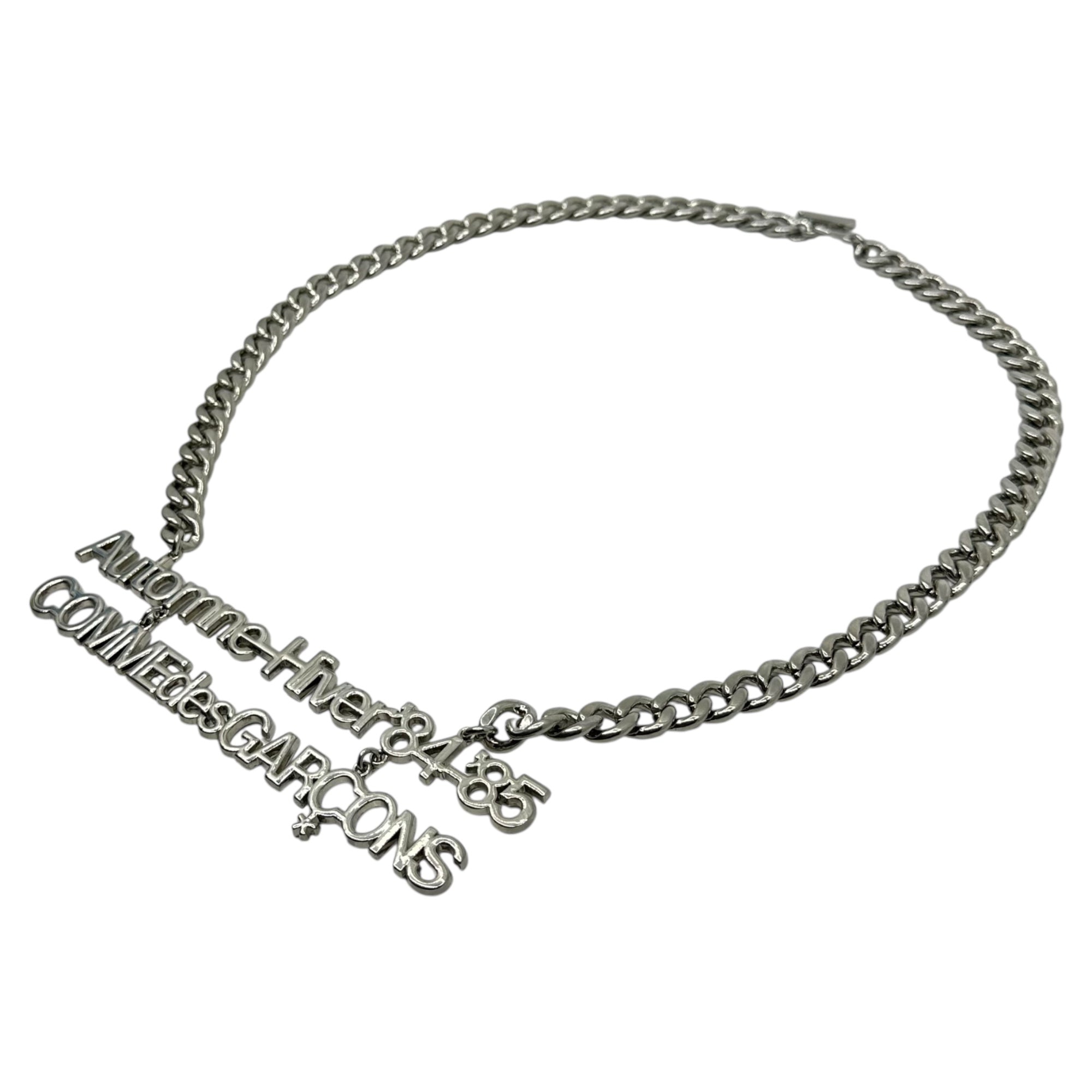 CDG COMME des GARCONS(シーディージーコムデギャルソン) Hankyu Umeda POP UP Exclusive Chain Logo Necklace 阪急梅田 POP UP限定 チェーン ロゴ ネックレス シルバー