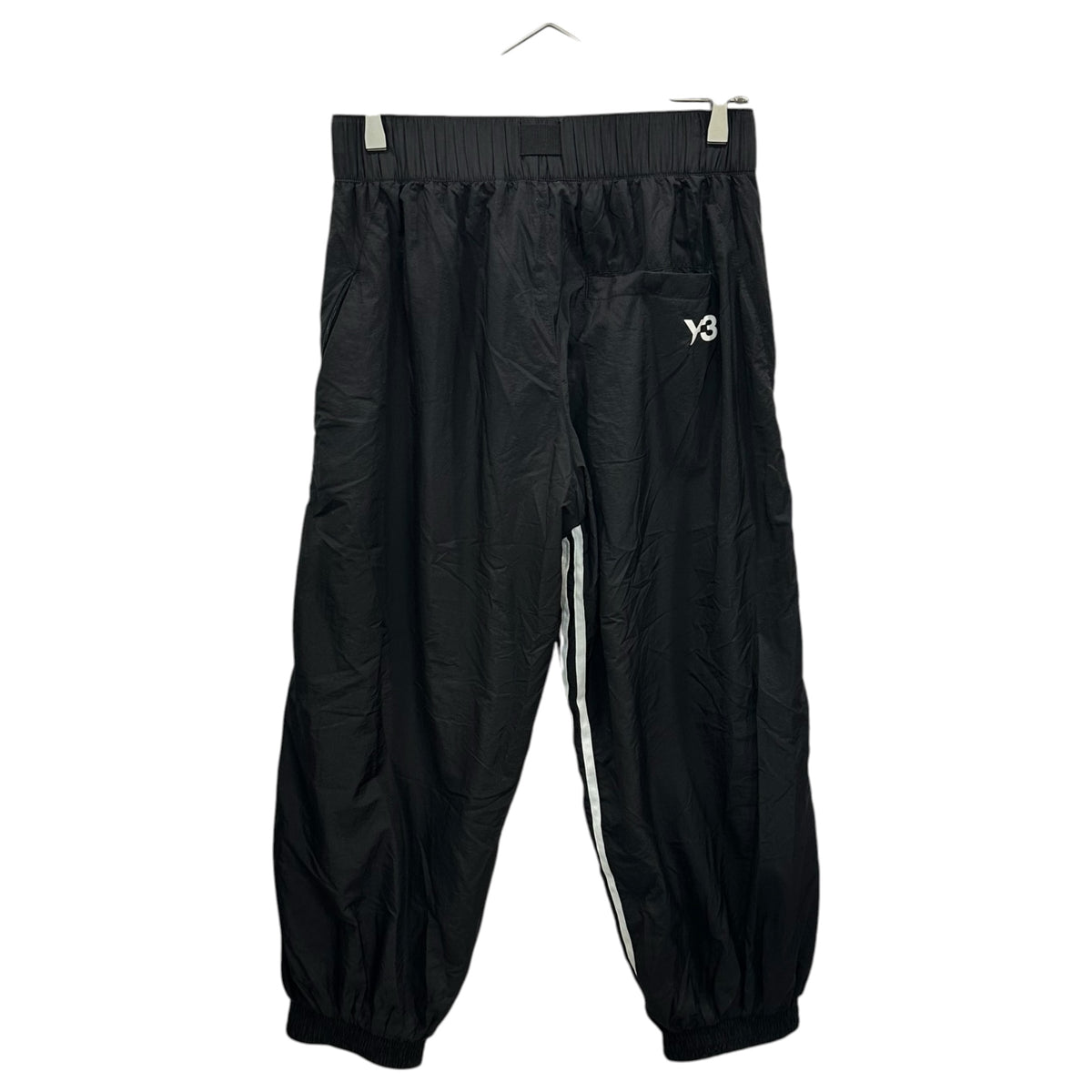Y-3(ワイスリー) 2025SS 3-STRIPES NYLON SHELL PANTS  3ストライプ ナイロン パンツ JD5998 S ブラック トラック