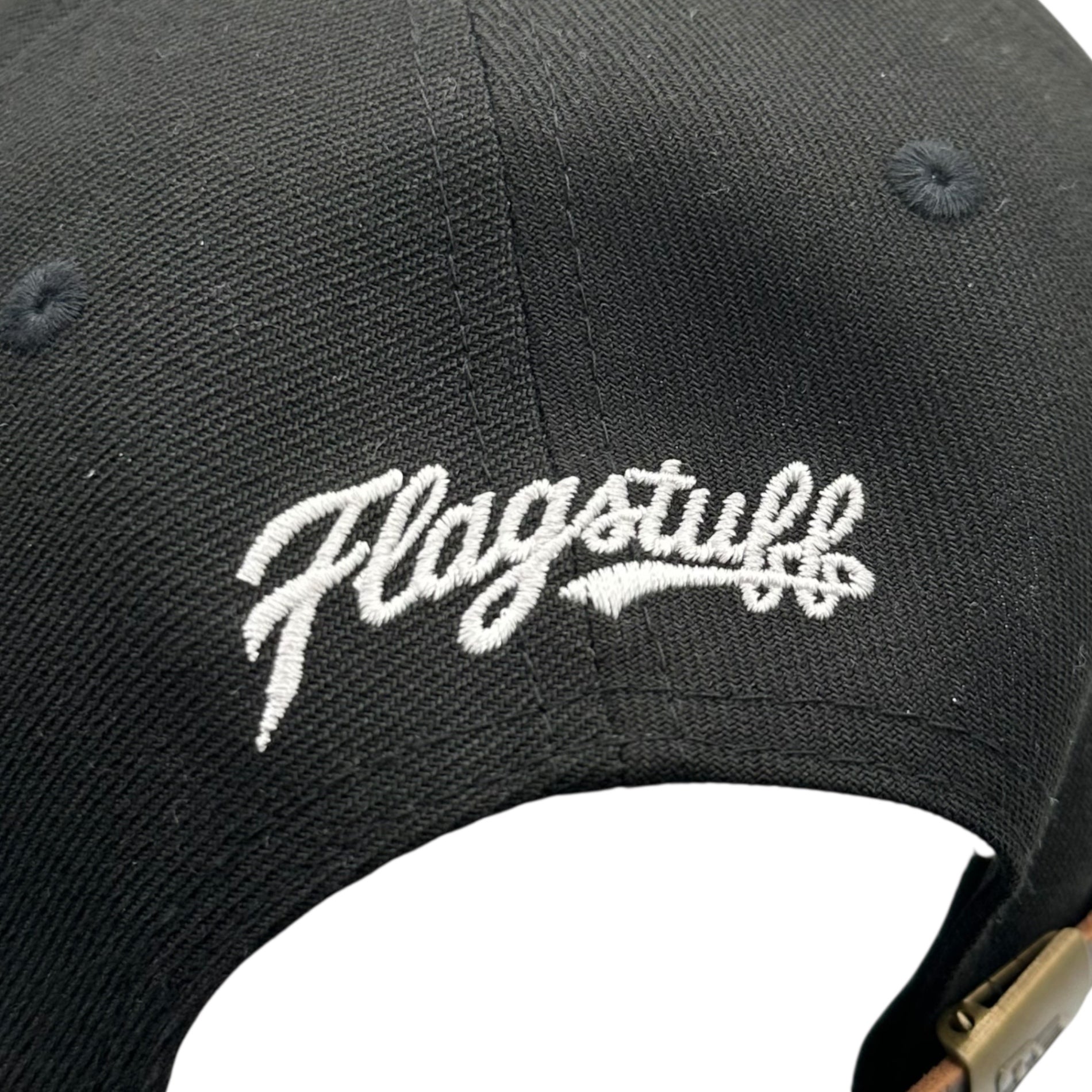 FLAGSTUFF(フラグスタフ) Logo Cap ロゴ キャップ ブラック×ホワイト