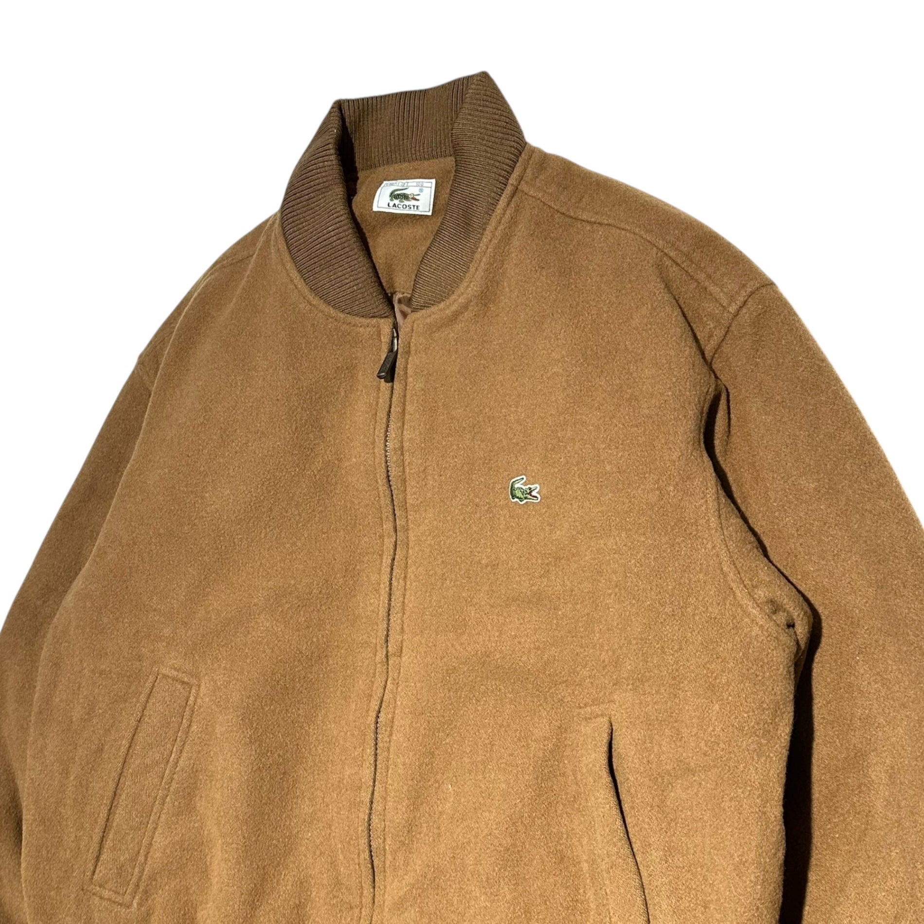 LACOSTE(ラコステ) Melton Award Jacket Blouson メルトン アワード ジャケット ブルゾン 100(L程度) ブラウン