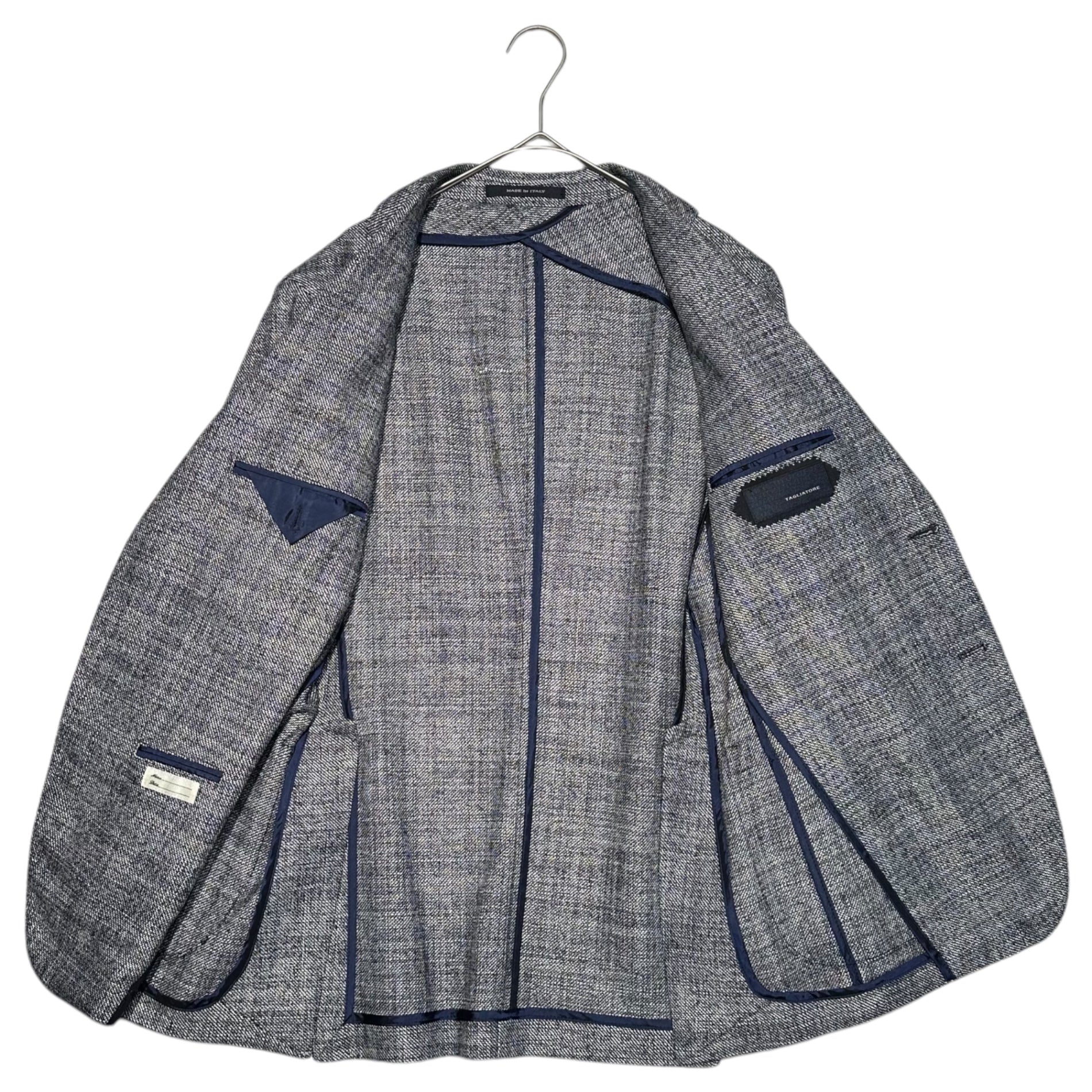 TAGLIATORE(タリアトーレ) MONTECARLO design tailored jacket モンテカルロ デザイン テーラード ジャケット 1SMC22K 46R(Sサイズ程度) ネイビー