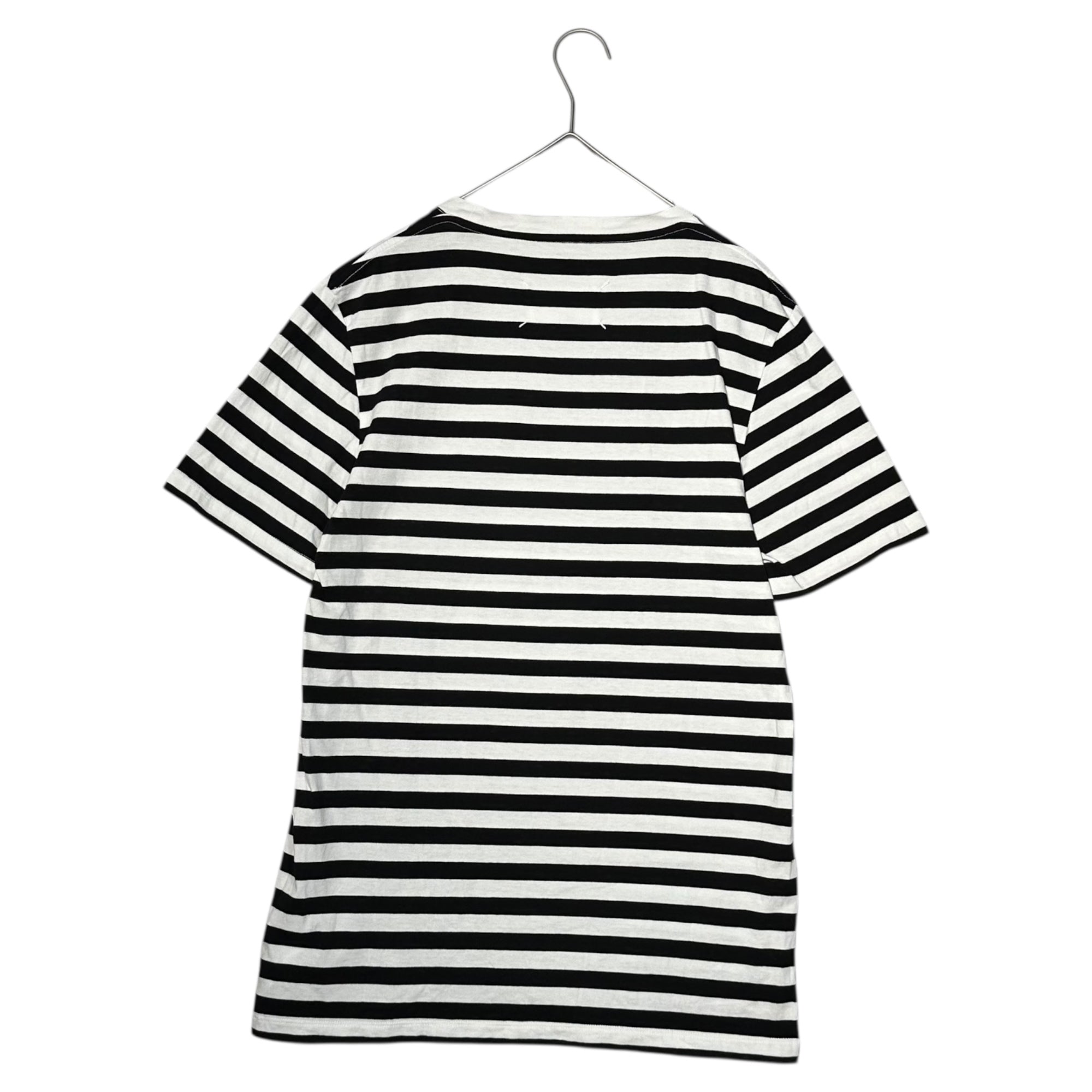 MAISON MARGIELA(メゾンマルジェラ) 19SS BORDER T-SHIRT ボーダー Tシャツ S50GC0540 S ホワイト×ブラック パックTシャツ