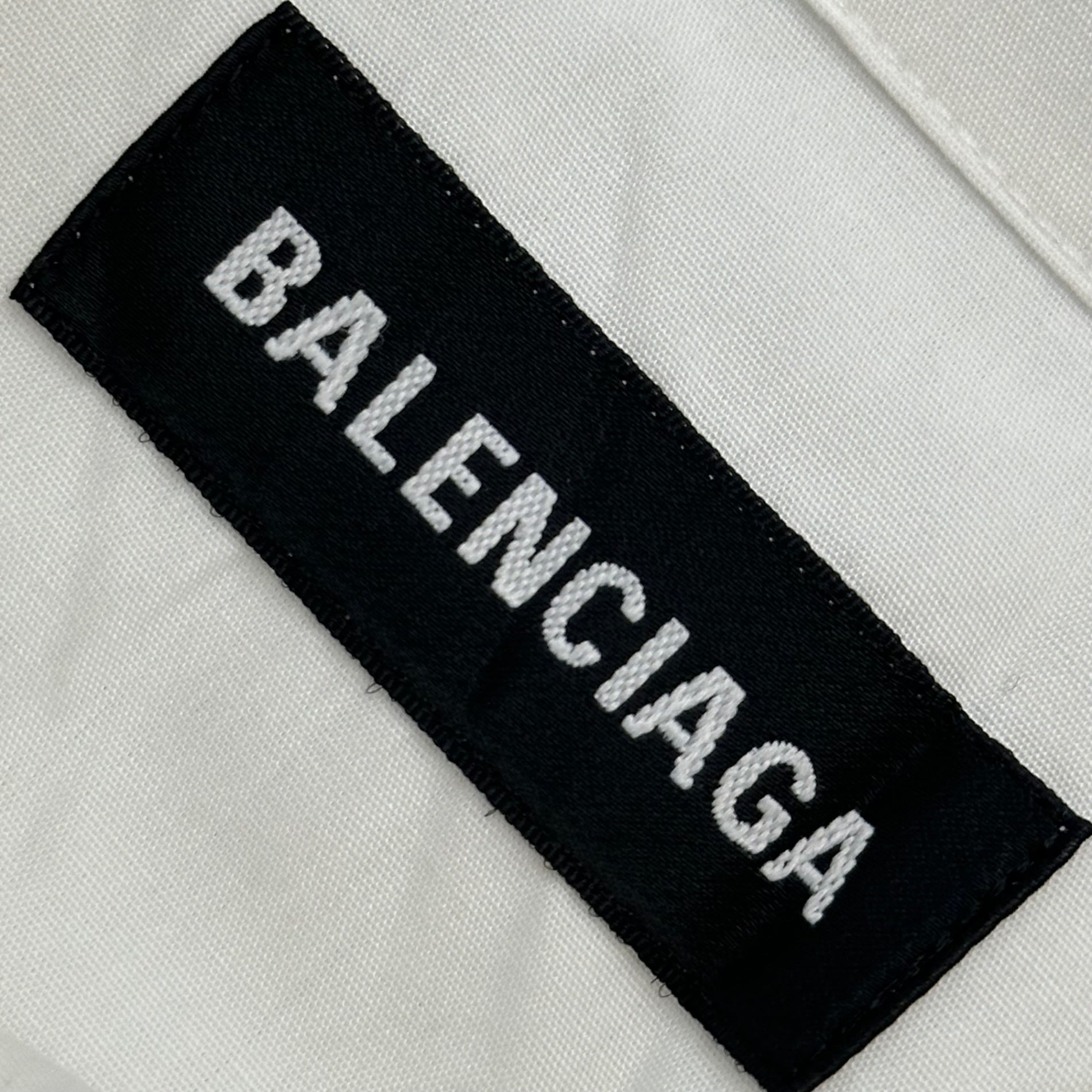 BALENCIAGA(バレンシアガ) 2020AW PLEATED LARGE FIT SHIRT プリーツ ラージフィット シャツ 622302 41 ホワイト オーバーサイズ
