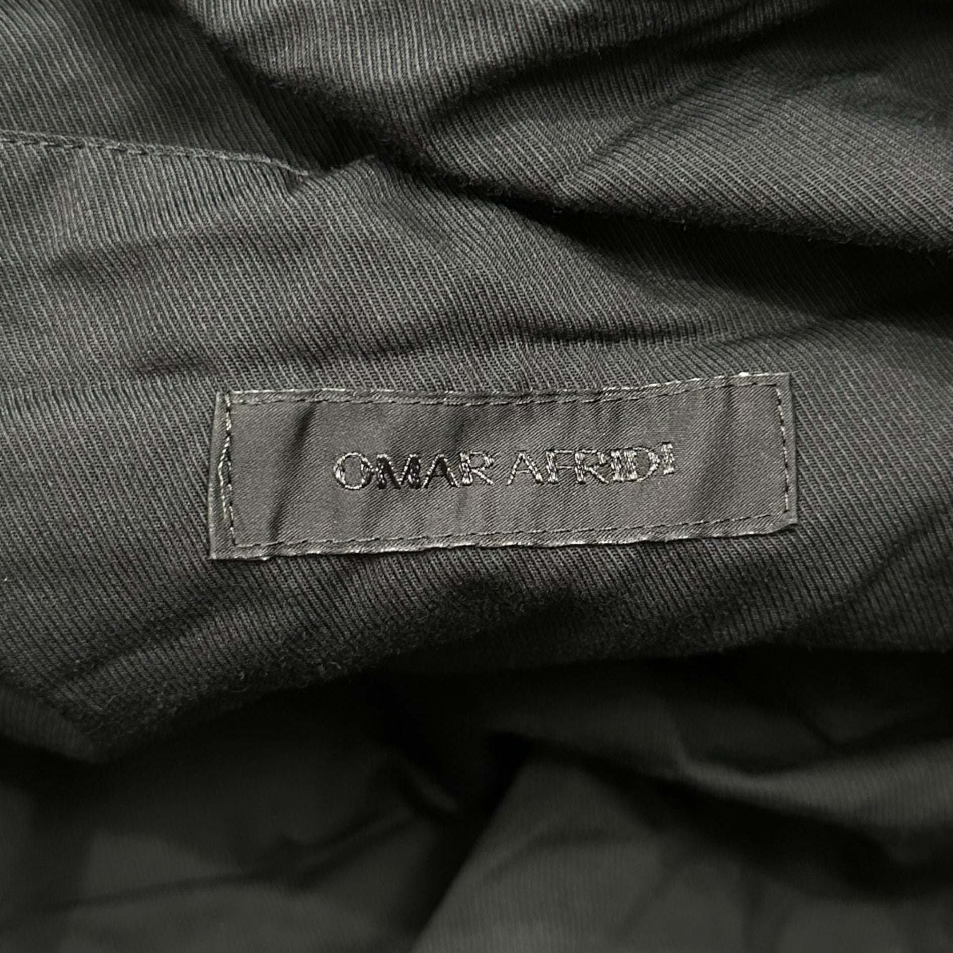 OMAR AFRIDI(オマールアフリディ) Lidia Bag BLACK_NYLON TWILL リディア バッグ ブラック ナイロン ツイル ブラック ボディ 斜め掛け ショルダー