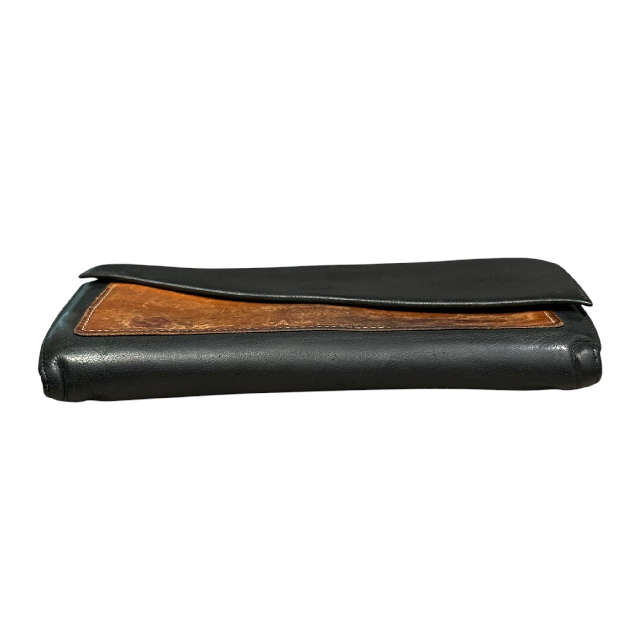 Maison Martin Margiela(メゾン マルタンマルジェラ) Two-Tone Long Wallet バイカラー ロング ウォレット ブラック×ブラウン 長財布
