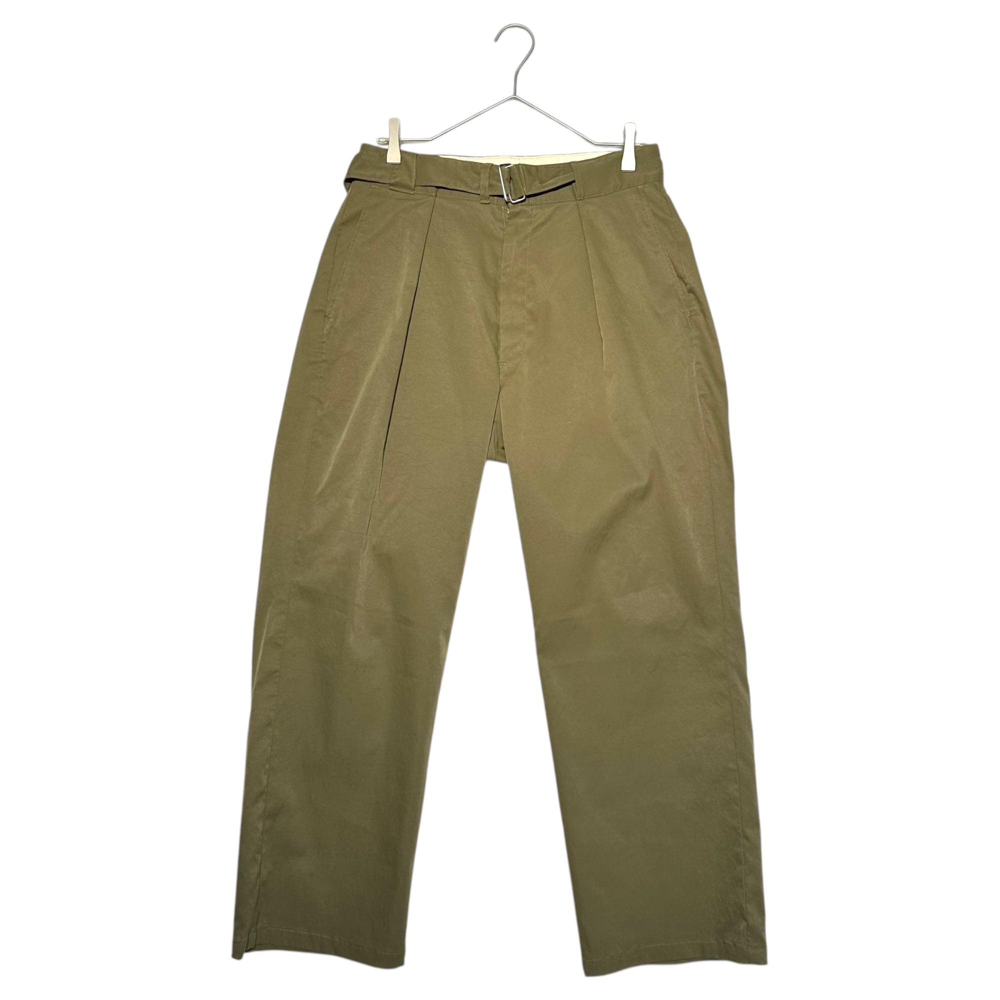 marka(マーカ) belted widework pants ベルテッド ワイドワーク パンツ M16D-24PT02C 1(S程度) カーキ