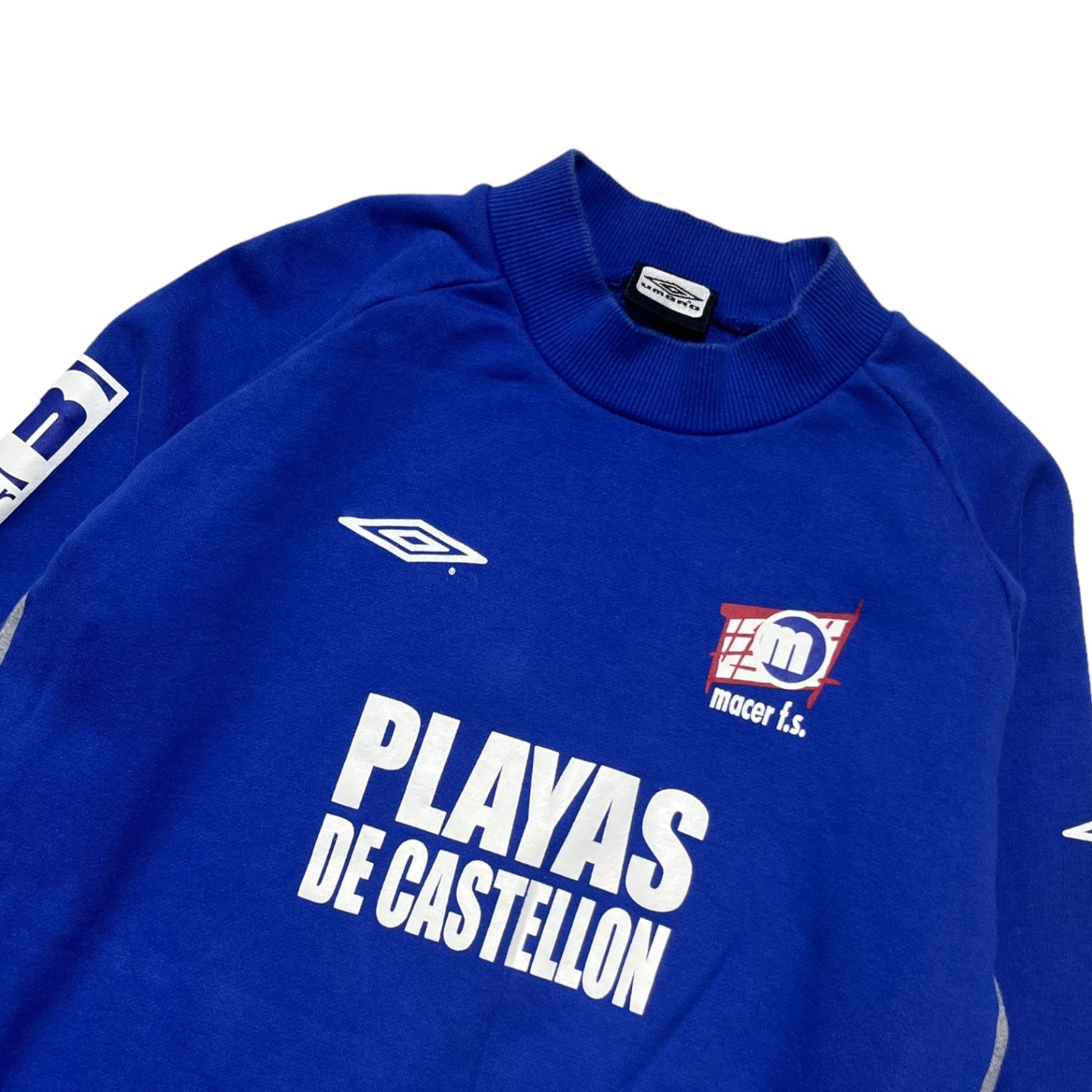 UMBRO(アンブロ) 00's team logo sweatshirts チーム ロゴ スウェット UEA3758 O(XL程度) ブルー Y2K ゲーム シャツ