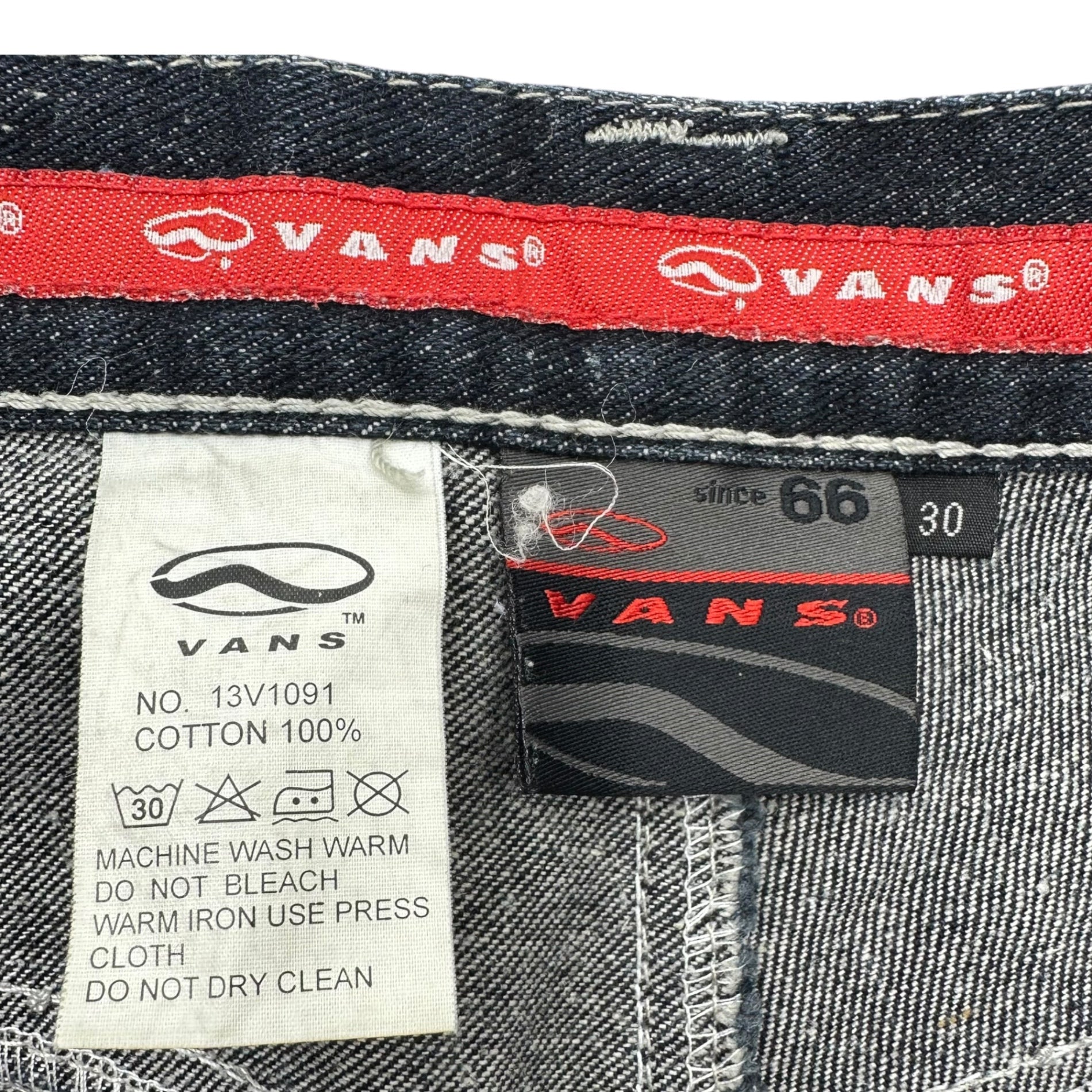 VANS(バンズ) 90's baggy painter denim pants バギー ペインター デニム パンツ 30 ブラック 90年代 OLD ヴィンテージ