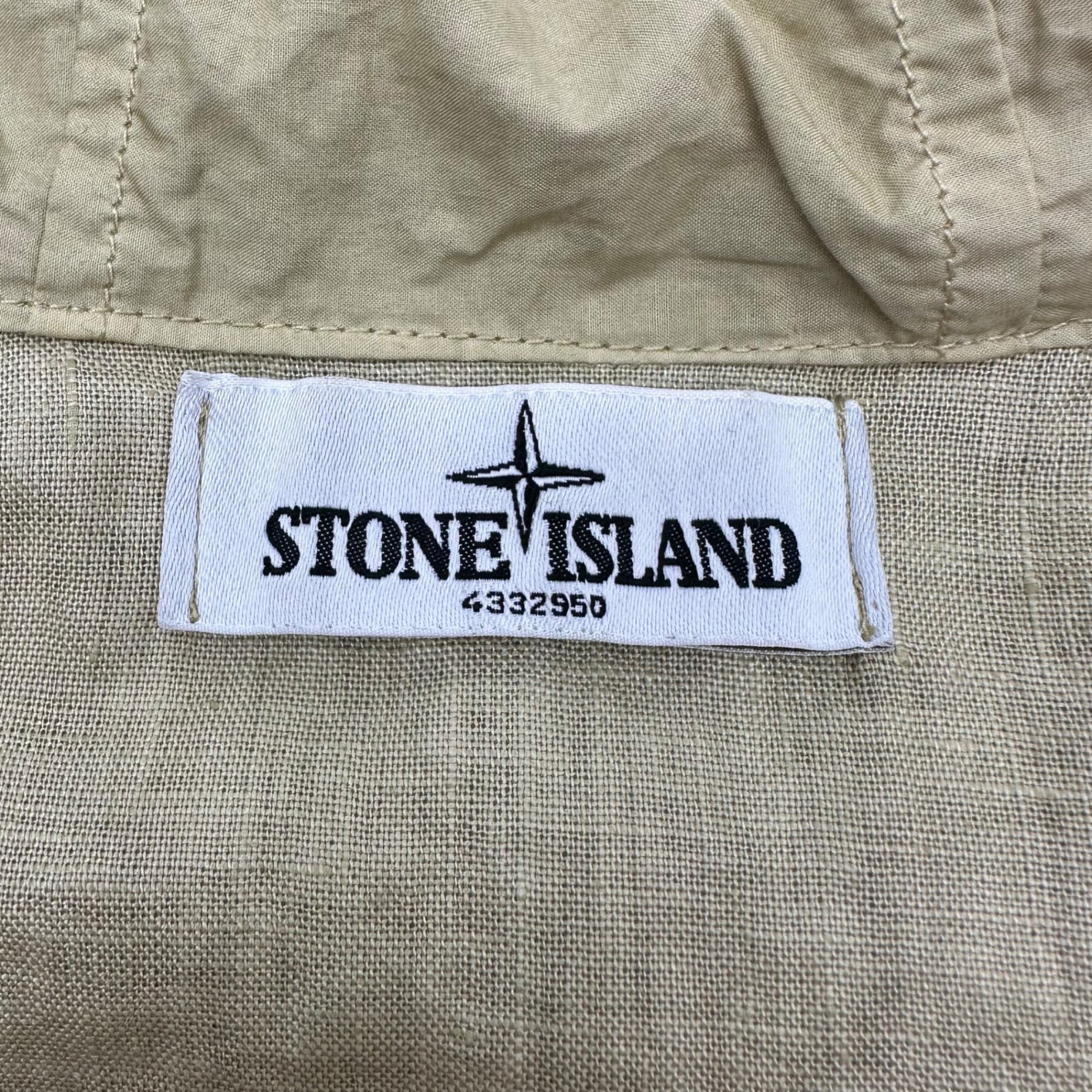 STONE ISLAND(ストーンアイランド) 14SS Lino Watro Tela リネン ワトロ キャンバス マウンテンパーカー 601543929 L ベージュ フーデッド ジャケット ジップアップ