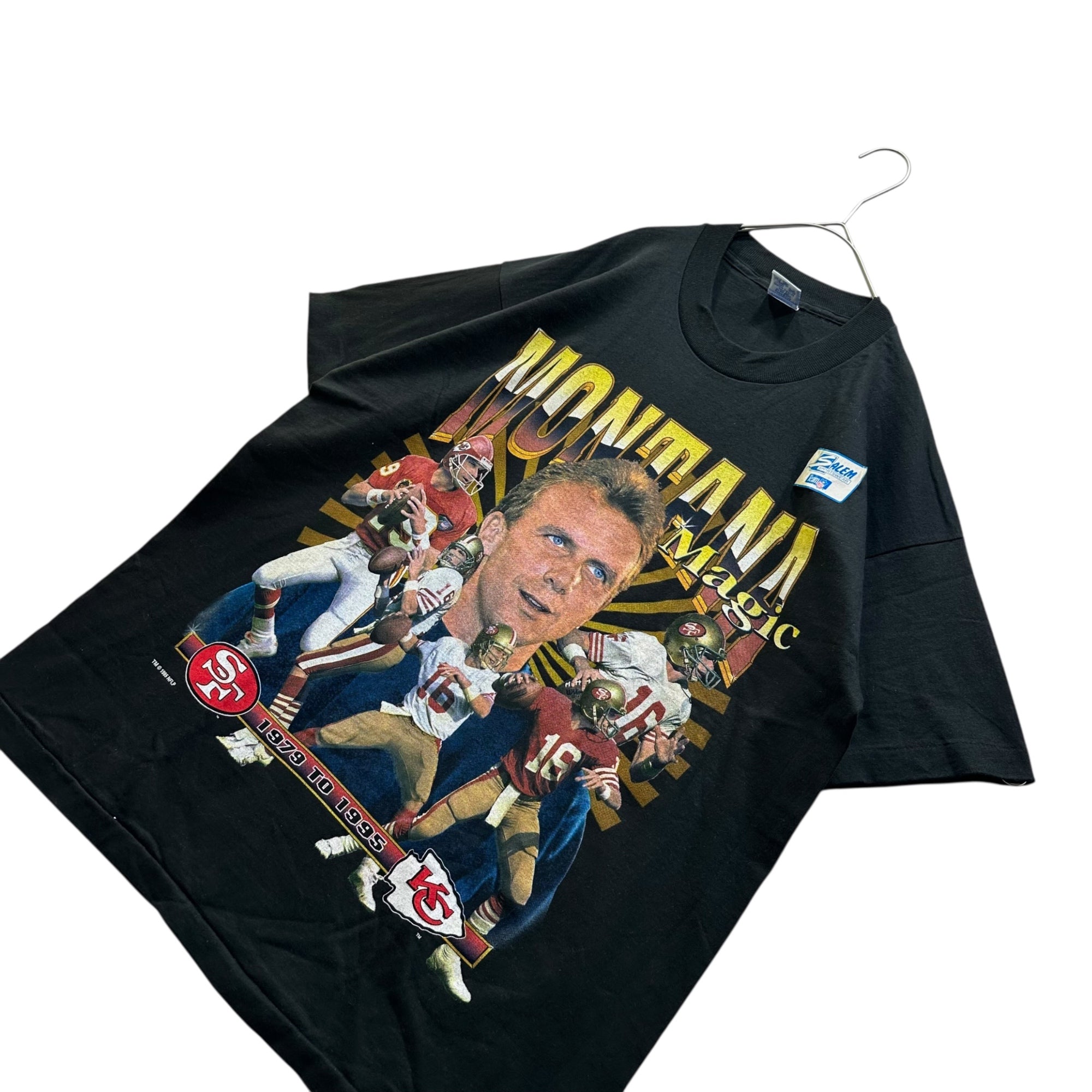 VINTAGE(ヴィンテージ) 90's San Francisco 49ers Joe Montana Print T