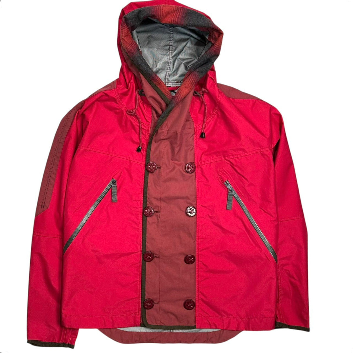 MARITHE FRANCOIS GIRBAUD(マリテフランソワジルボー) Old Double-Nylon Parka オールド ダブル ナイロン パーカー  M7-4658 M レッド