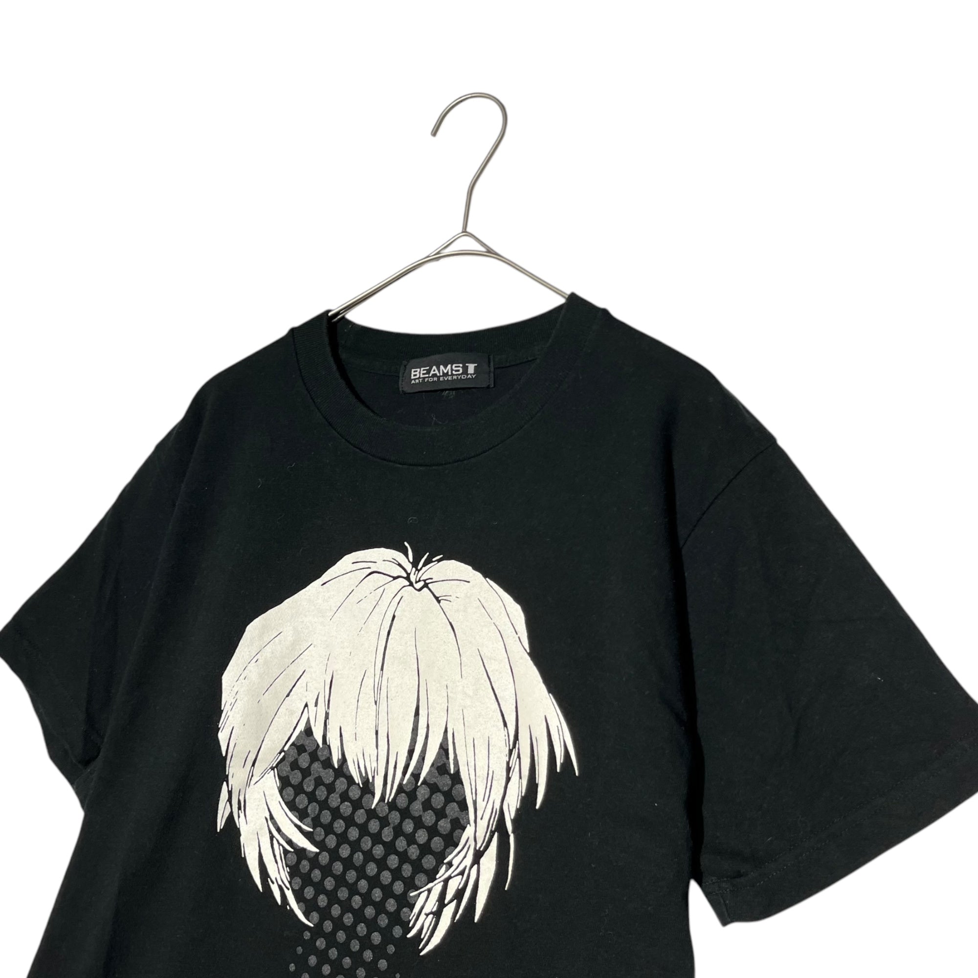 BEAMS T(ビームスティ) EVANGELION 綾波レイ コラボ Tシャツ 表記無し(S程度) ブラック 新世紀エヴァンゲリオン