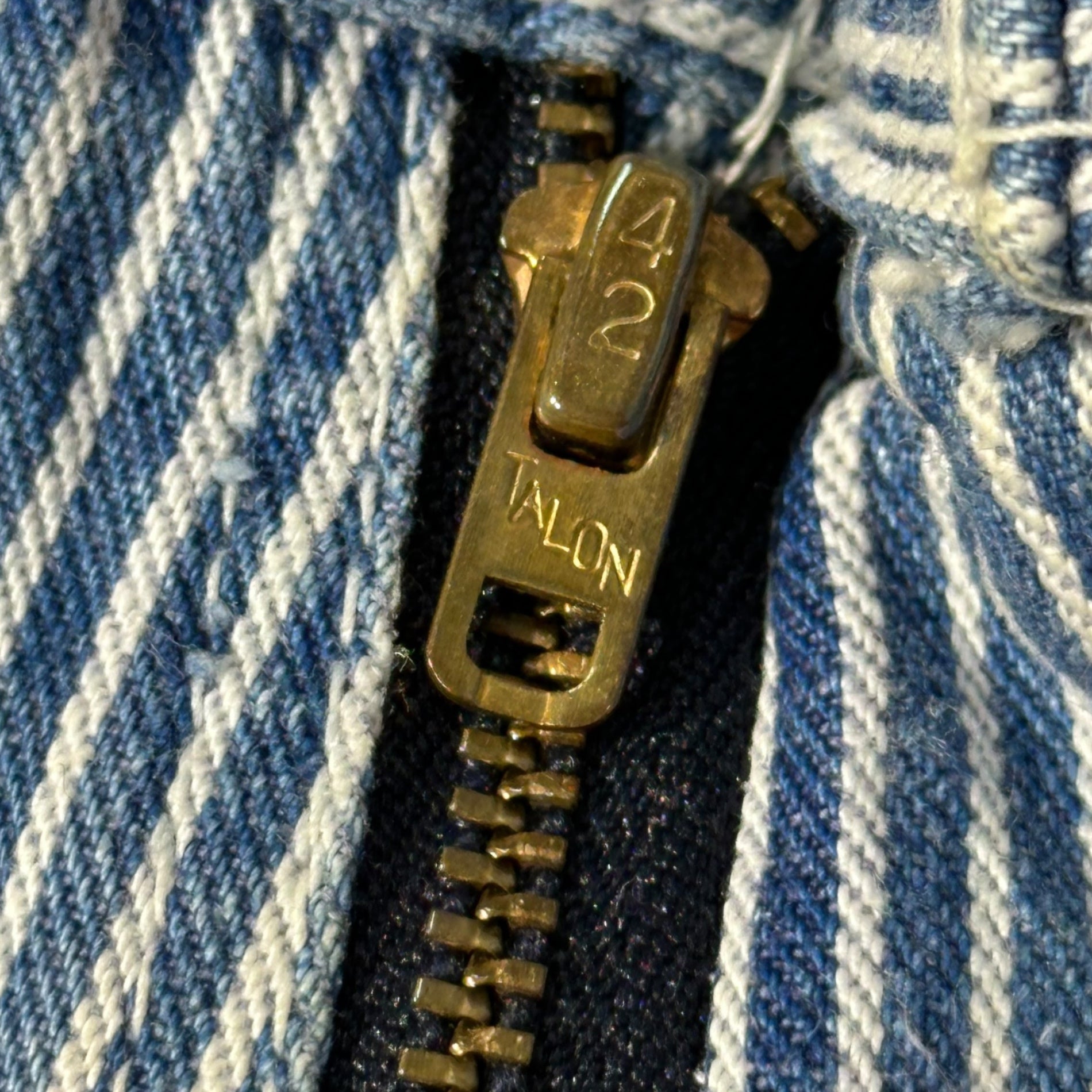 KEY(キー) 70's Hickory Painter Pants 70年代 ヒッコリー ペインター パンツ 記載消 インディゴ TALON42ジップ