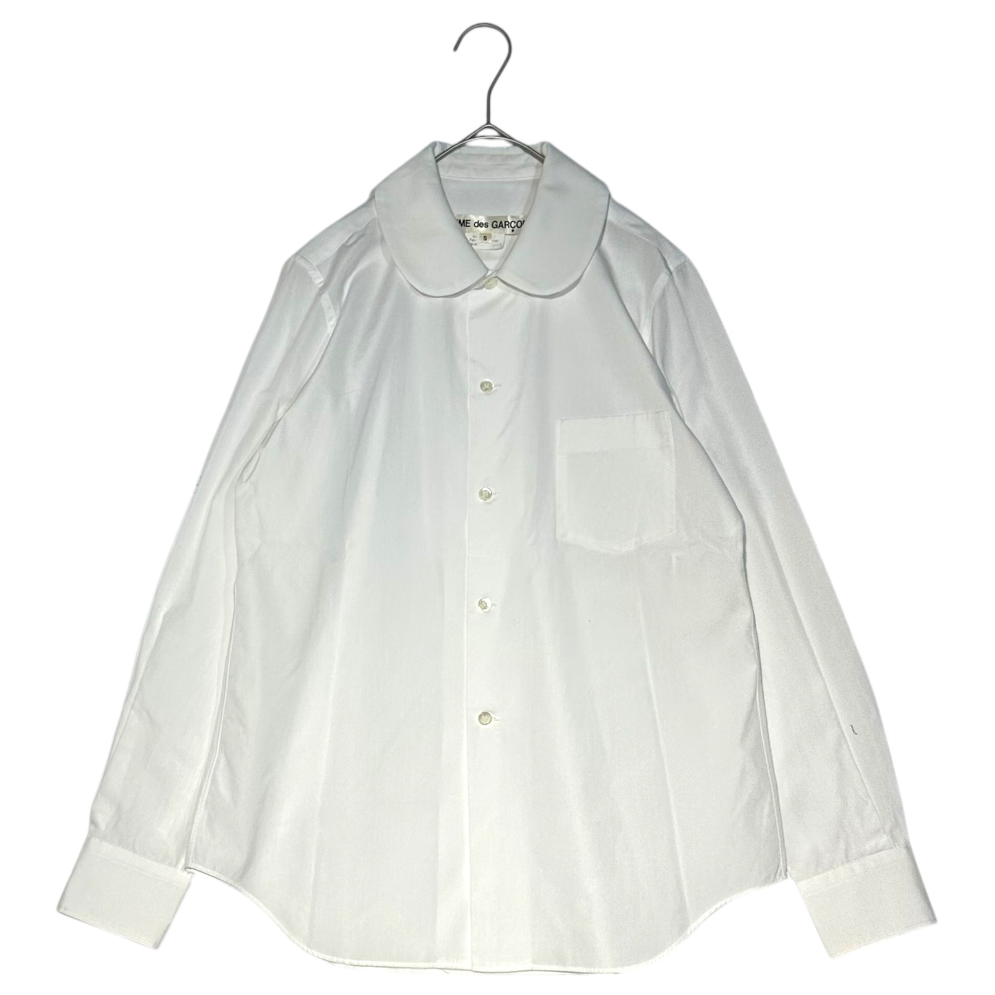 COMME des GARCONS(コムデギャルソン) Round-collar long-sleeve shirt ラウンドカラー 長袖 シャツ GZ-B006 S ホワイト AD2019 丸襟
