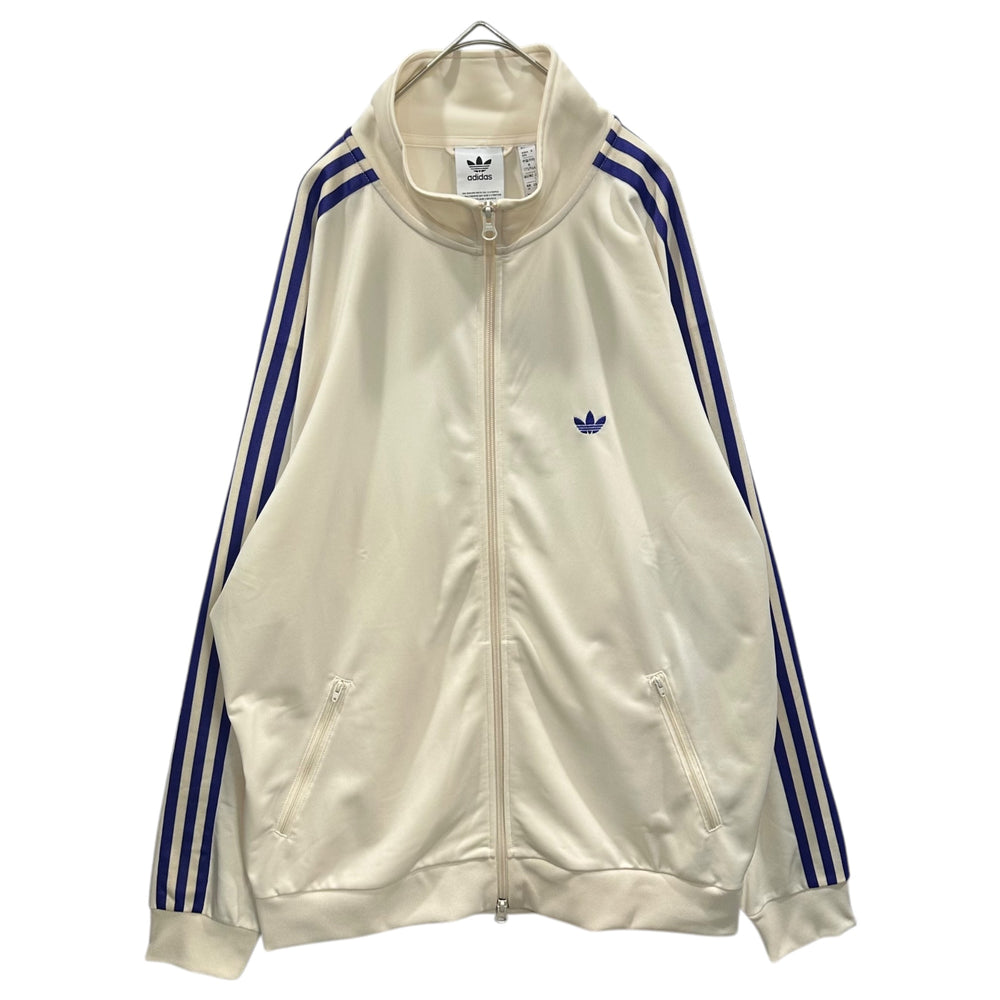 adidas(アディダス) Track Jacket Gender Neutral トラック ジャケット JD5269 L アイボリー×パープル ジャージ