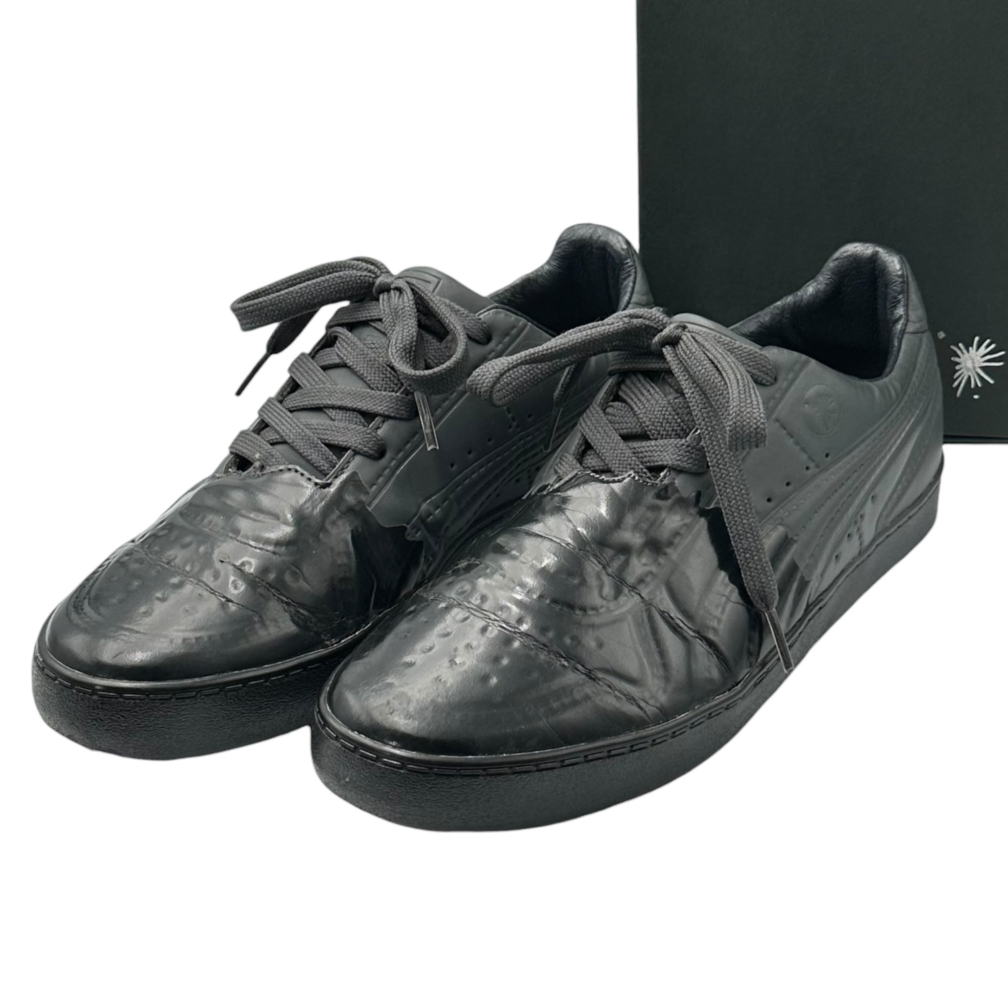 PUMA by MIHARA YASUHIRO(プーマバイミハラヤスヒロ) 2013AW MY-70 “Toes that look like they've been dipped in paint” Low-top sneakers ペンキ デザイン トゥ ローカット スニーカー 355339 01 27cm グレー×ブラック アーカイブ