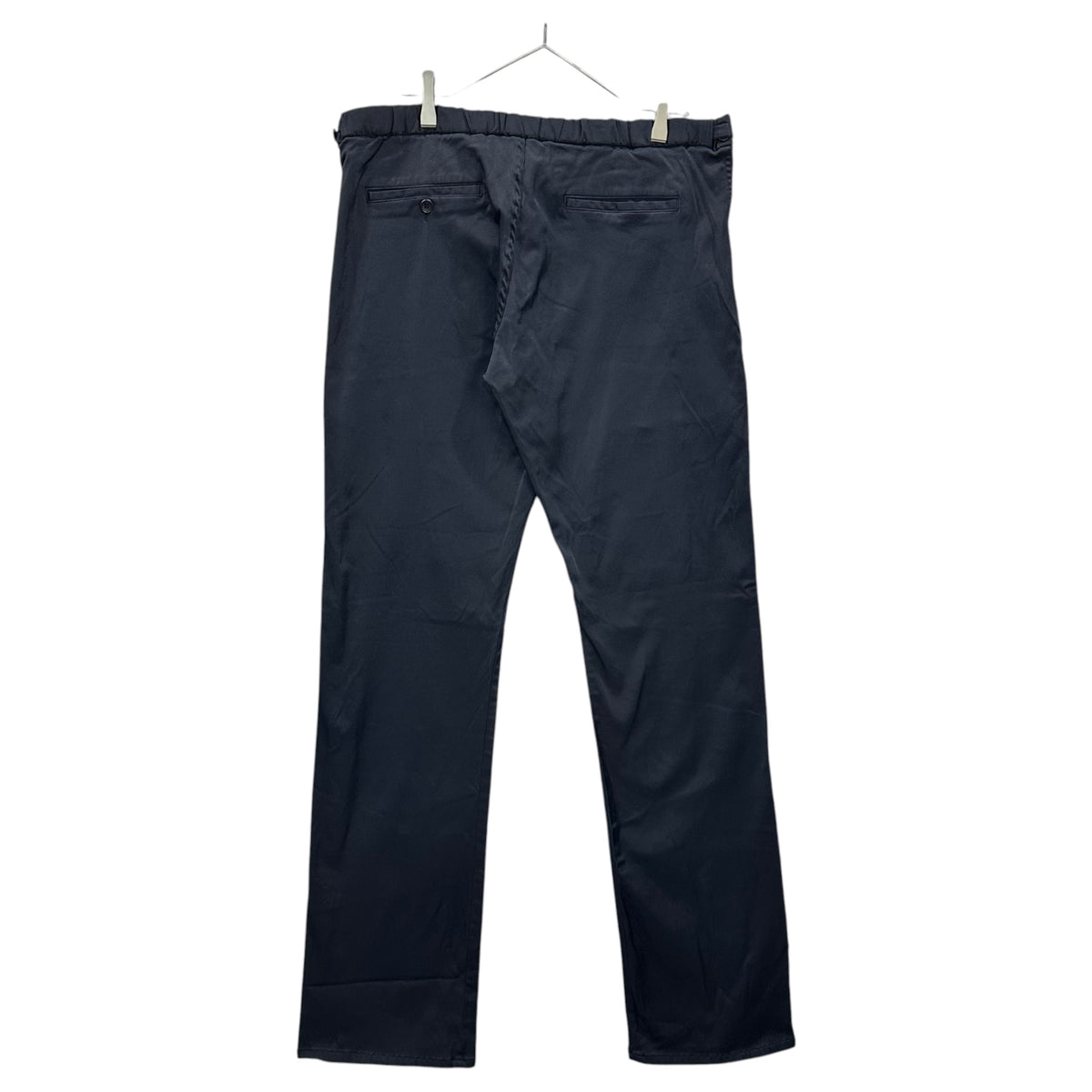 COMME des GARCONS HOMME PLUS(コムデギャルソンオムプリュス) 1998AW Inside-Out-Era Back-Stripe Polyester Tapered Wide Pants インサイド アウト期 裏 ストライプ エステル テーパード ワイド パンツ PP-10067M M ホワイト AD1998 90s アーカイブ