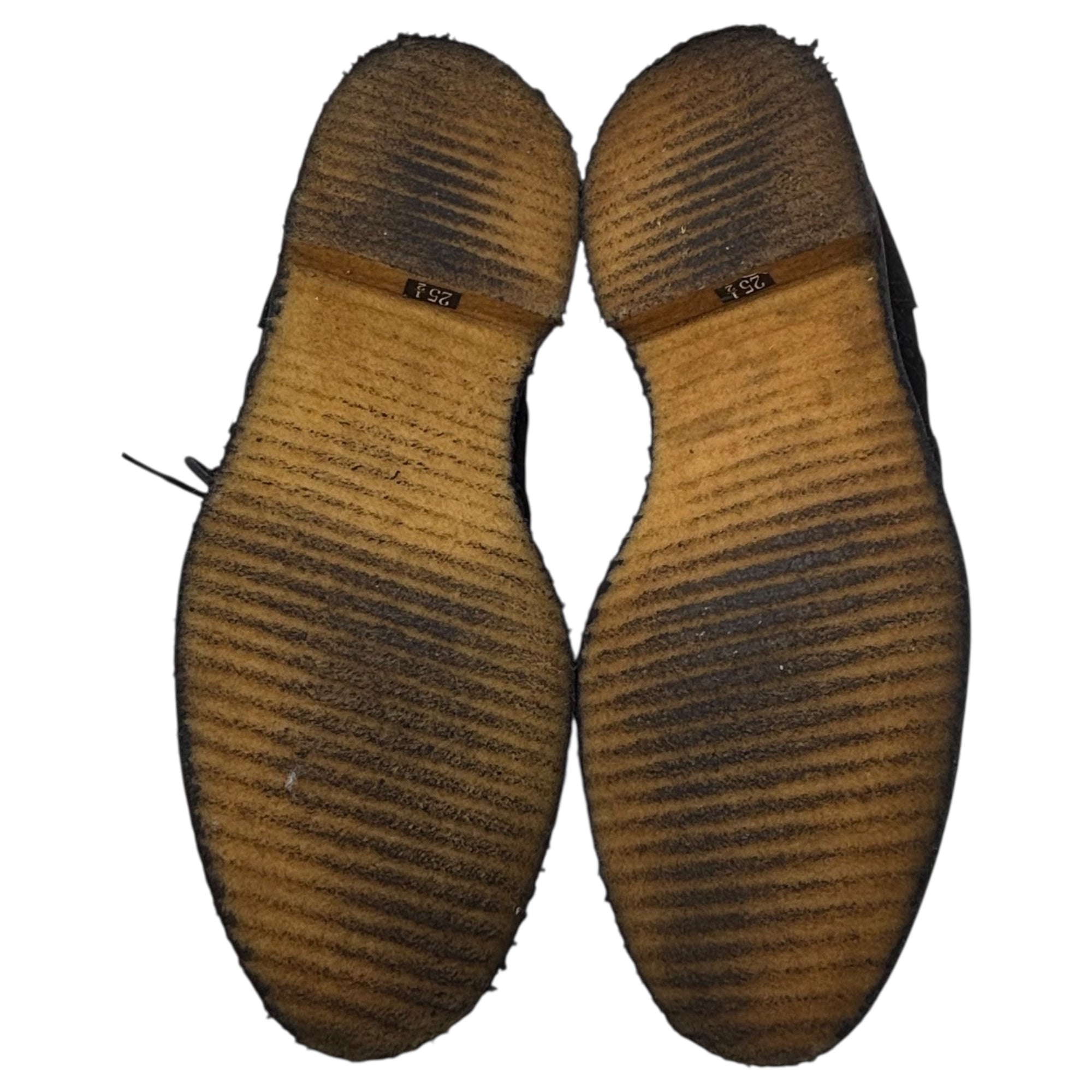 REGAL(リーガル) Wingtip Crepe Sole Suede Leather Shoes ウィングチップ クレープソール スウェード レザー シューズ 25.5cm ブラック