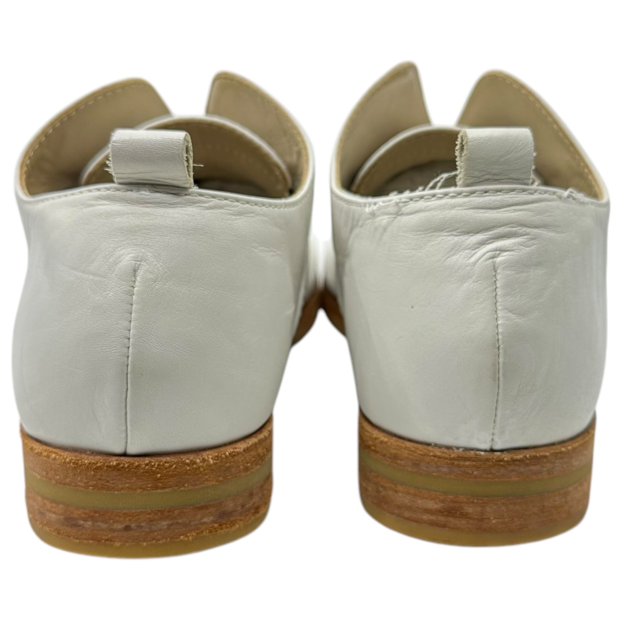 CABANE de zucca(カバンドズッカ) TYPE ZU61-CZ62 Shoelace-less leather shoes シューレース レス レザー シューズ 革靴 スリッポン ZU61-CZ62 S(24.5~25cm程度) ホワイト