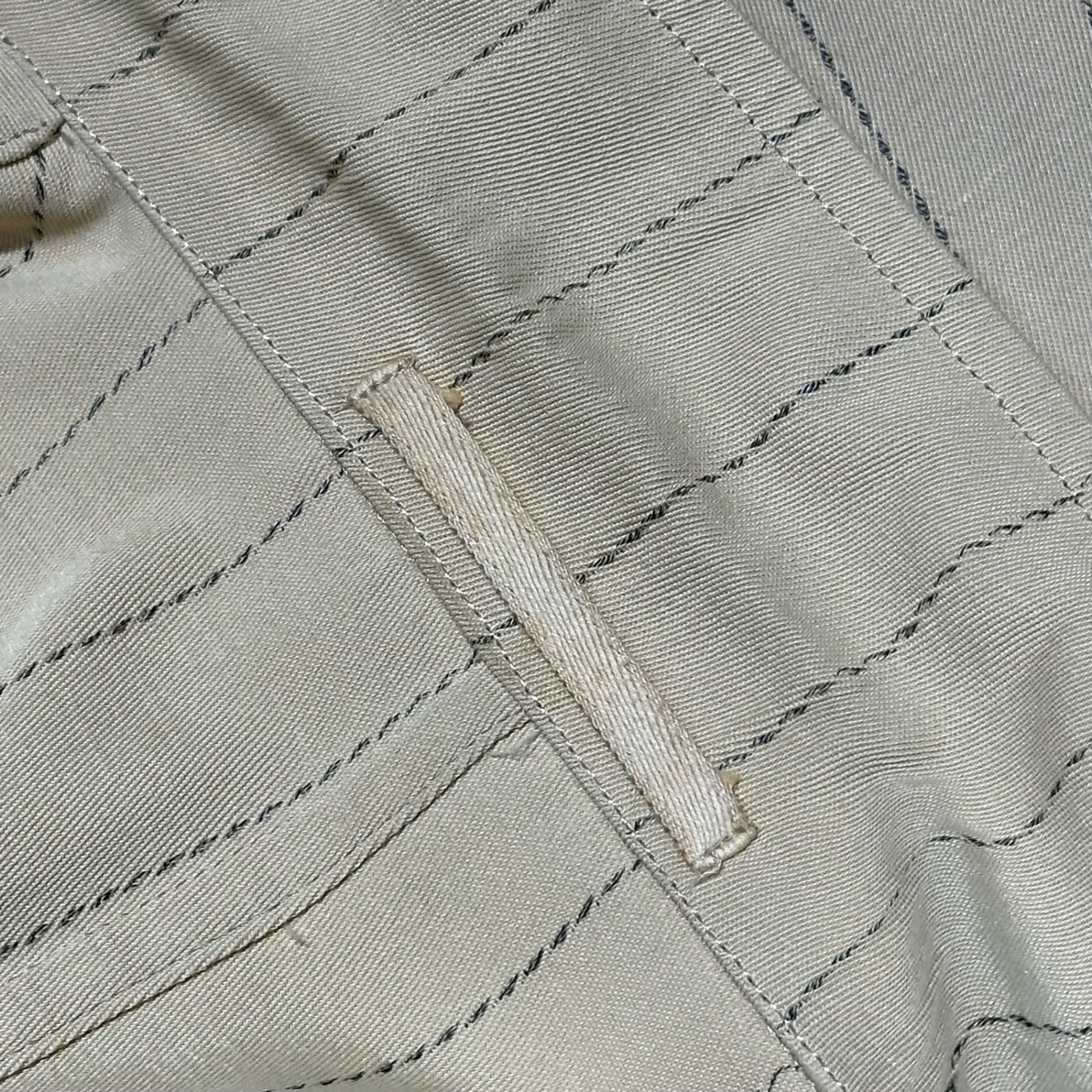 COMME des GARCONS HOMME PLUS(コムデギャルソンオムプリュス) 90SS Ac/Co 4B Stripe  Set upアセテート コットン 3B ストライプ テーラード ジャケット セットアップ PJ・11027S S ベージュ AD1989 スラックス パンツ