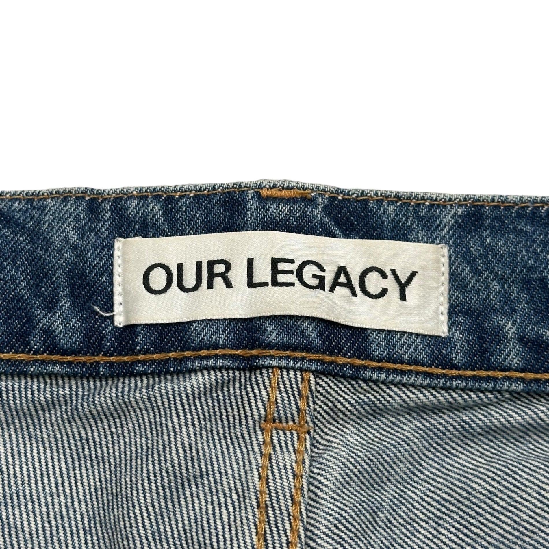 OUR LEGACY(アワーレガシー) THIRD CUT サードカット ステイン ウォッシュ加工 デニム パンツ M2255TCD W29 インディゴ