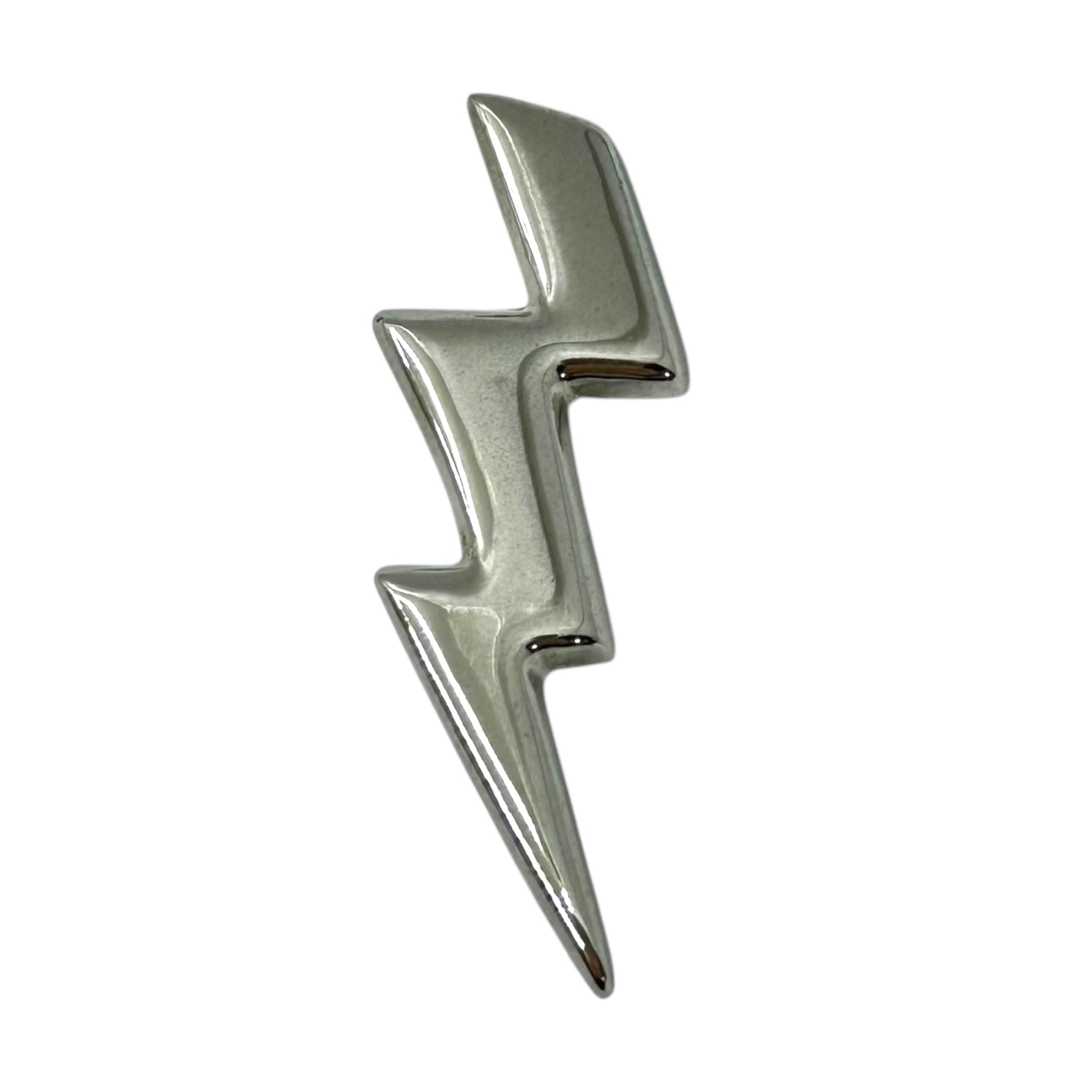 UNDERCOVER(アンダーカバー) 12AW LIGHTNING BADGE ライトニング ピン バッジ サンダーボルト シルバー デザイナー着用アイテム ピンズ