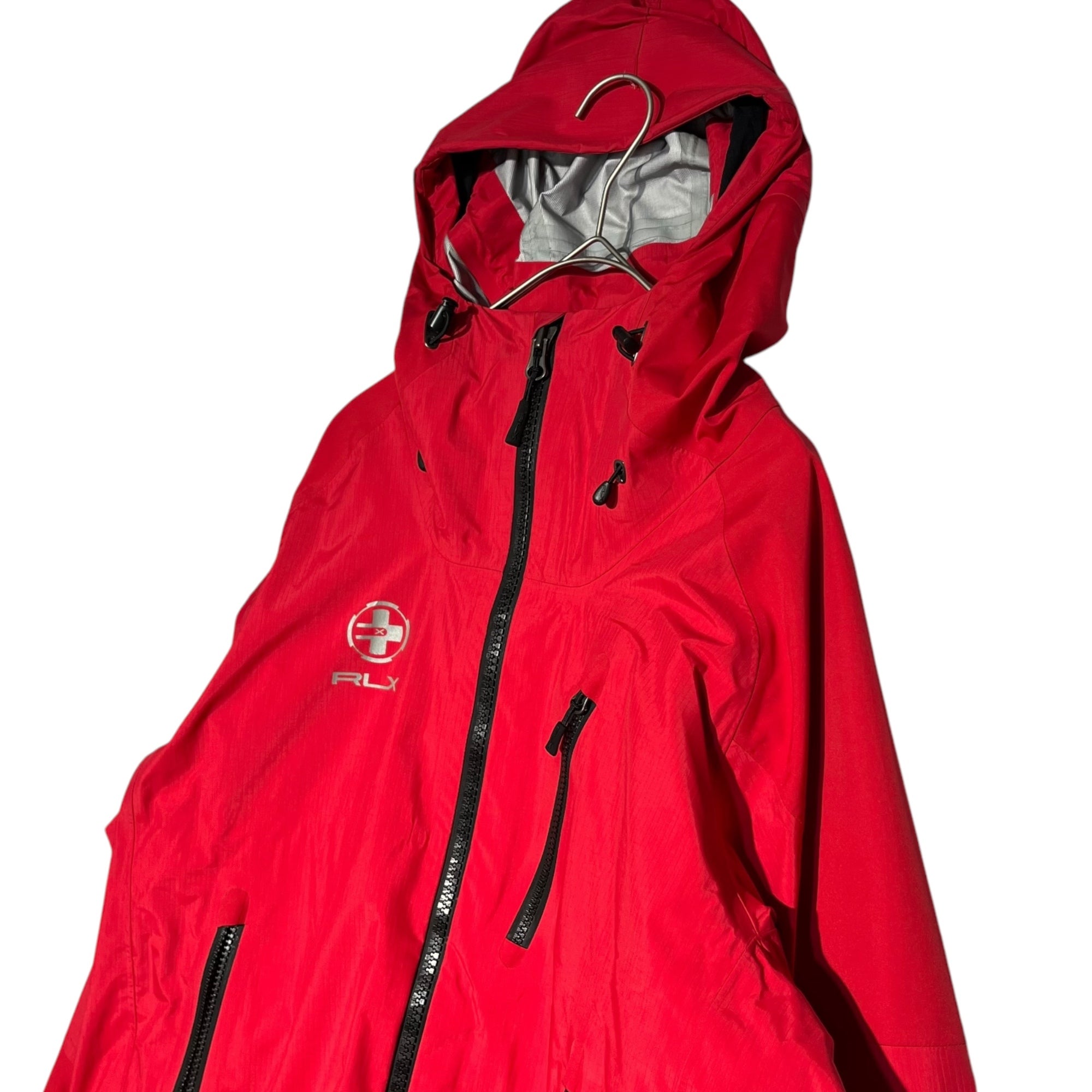 RLX RALPH LAUREN(アールエルエックスラルフローレン) hooded nylon jacket フーデッド ナイロン ジャケット  マウンテンパーカー 0200001377 M レッド