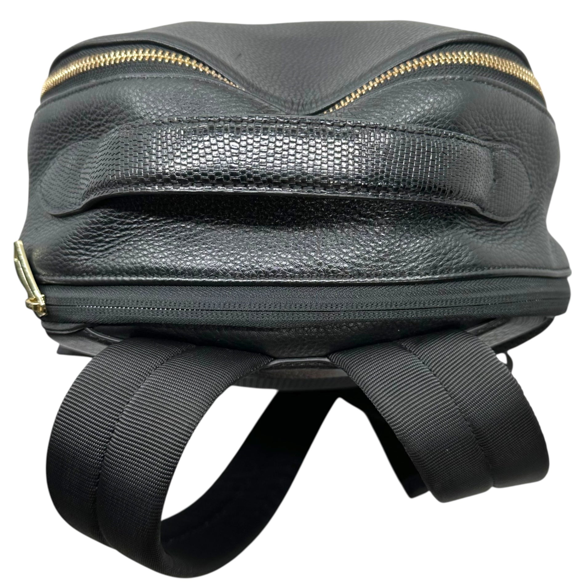 PAUL SMITH(ポールスミス) Embossed Leather Daypack Backpack 型押し レザー デイパック リュック ブラック
