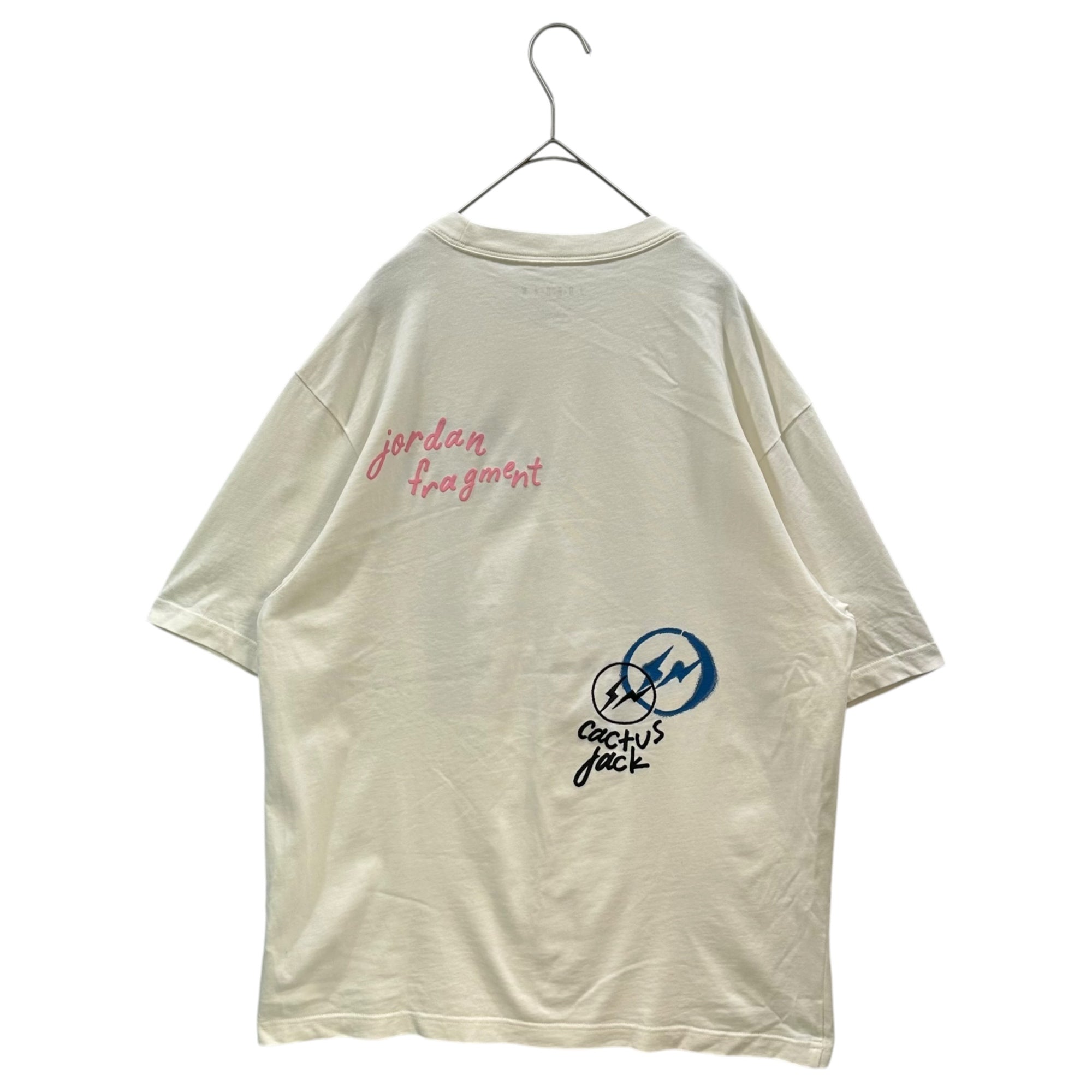 NIKE×Fragment Design×Travis Scott(ナイキ×フラグメントデザイン×トラヴィススコット) Air Jordan Travis Scott Fragment Tee "White" Tシャツ DJ0619-133 M ホワイト