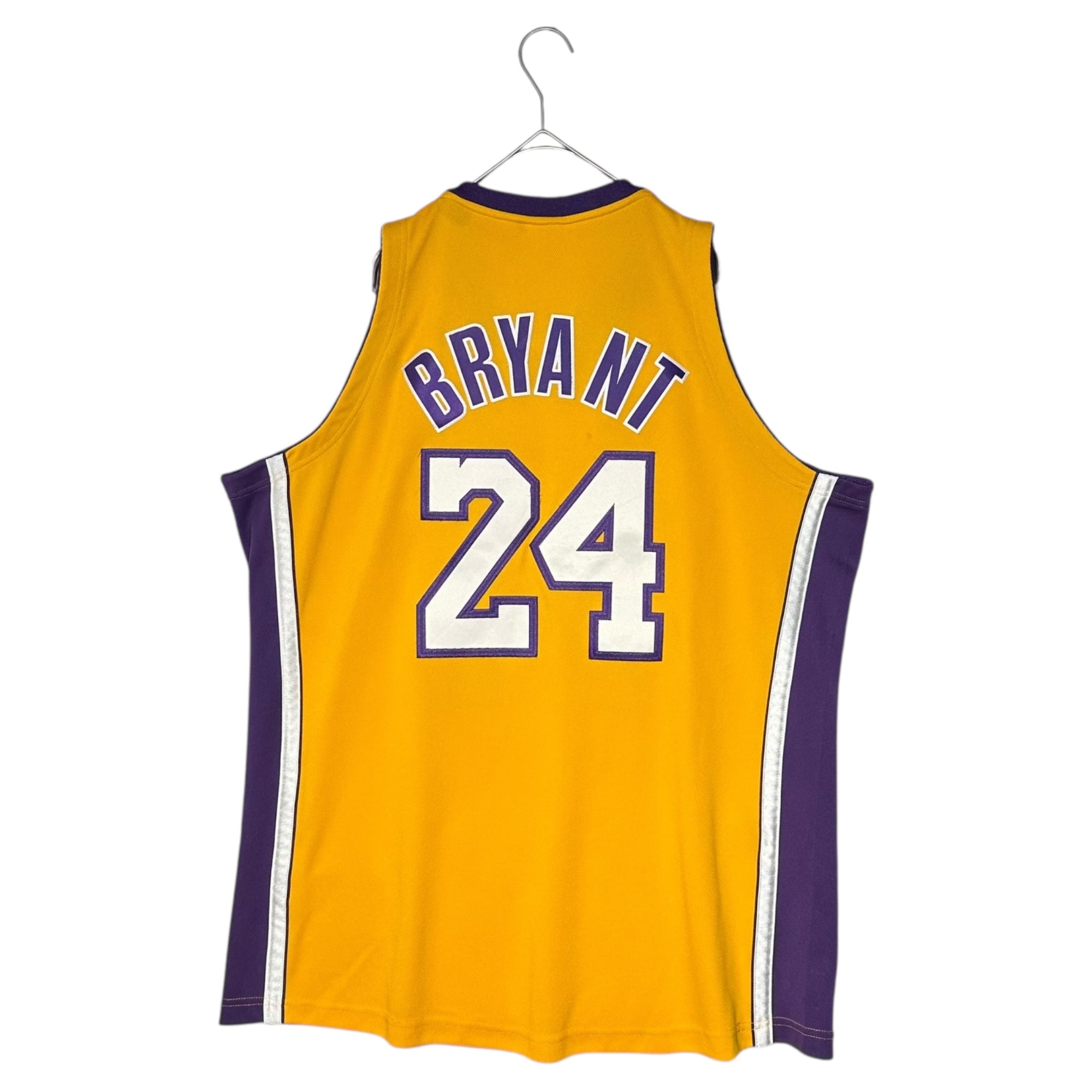 Mitchell & Ness(ミッチェル&ネス) LAKERS 24 Kobe Bryant 2008-09 Hardwood Classics Authentic Jersey コービーブライアン レイカーズ ゲーム シャツ AJY4CP19009-LAL XL イエロー×パープル ノースリーブ