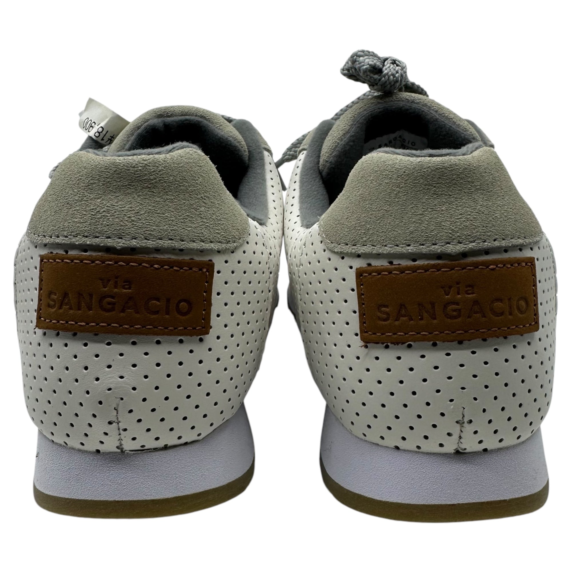 Sangacio(サンガッチョ) にゅ〜ず MOM BRANDALISED ブランダライズド 26.5cm ホワイト×グレー コラボ バンクシー ローカット スニーカー via SANGACIO ヴィア・サンガチオ