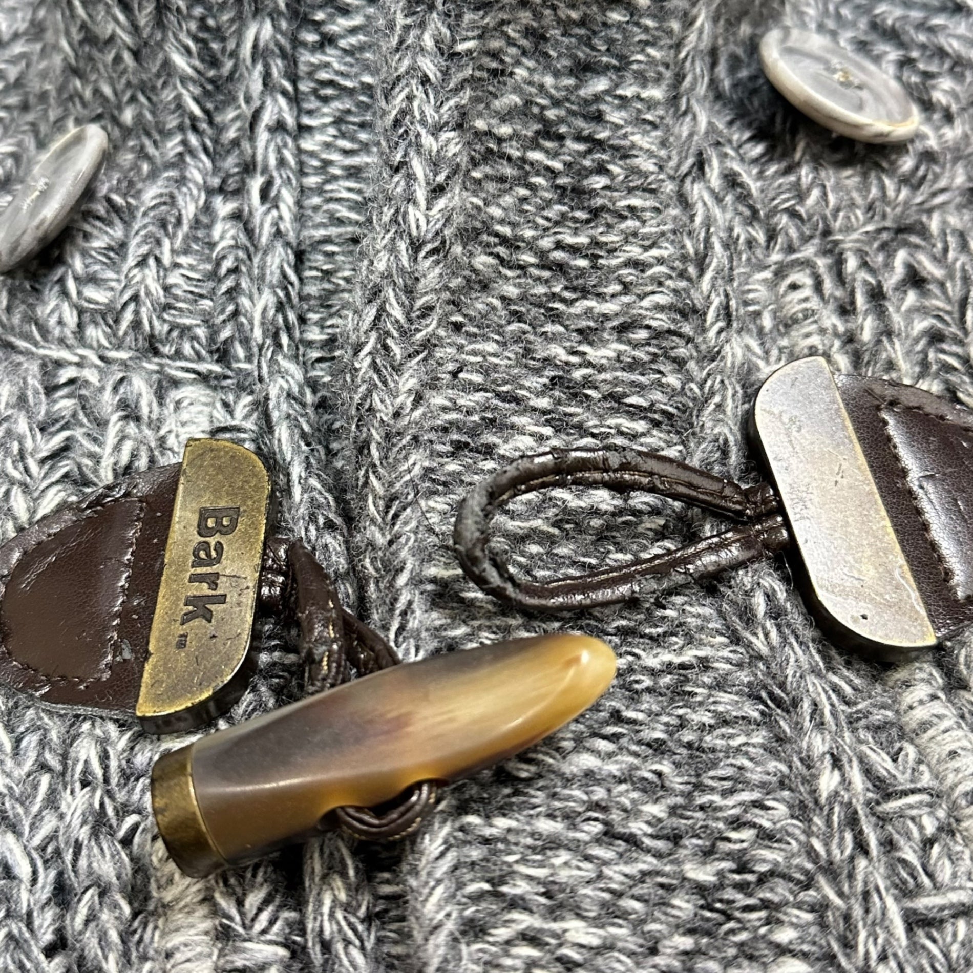 Bark(バーク) Low Gauge Knit Duffle Coat ローゲージ ニット ダッフル