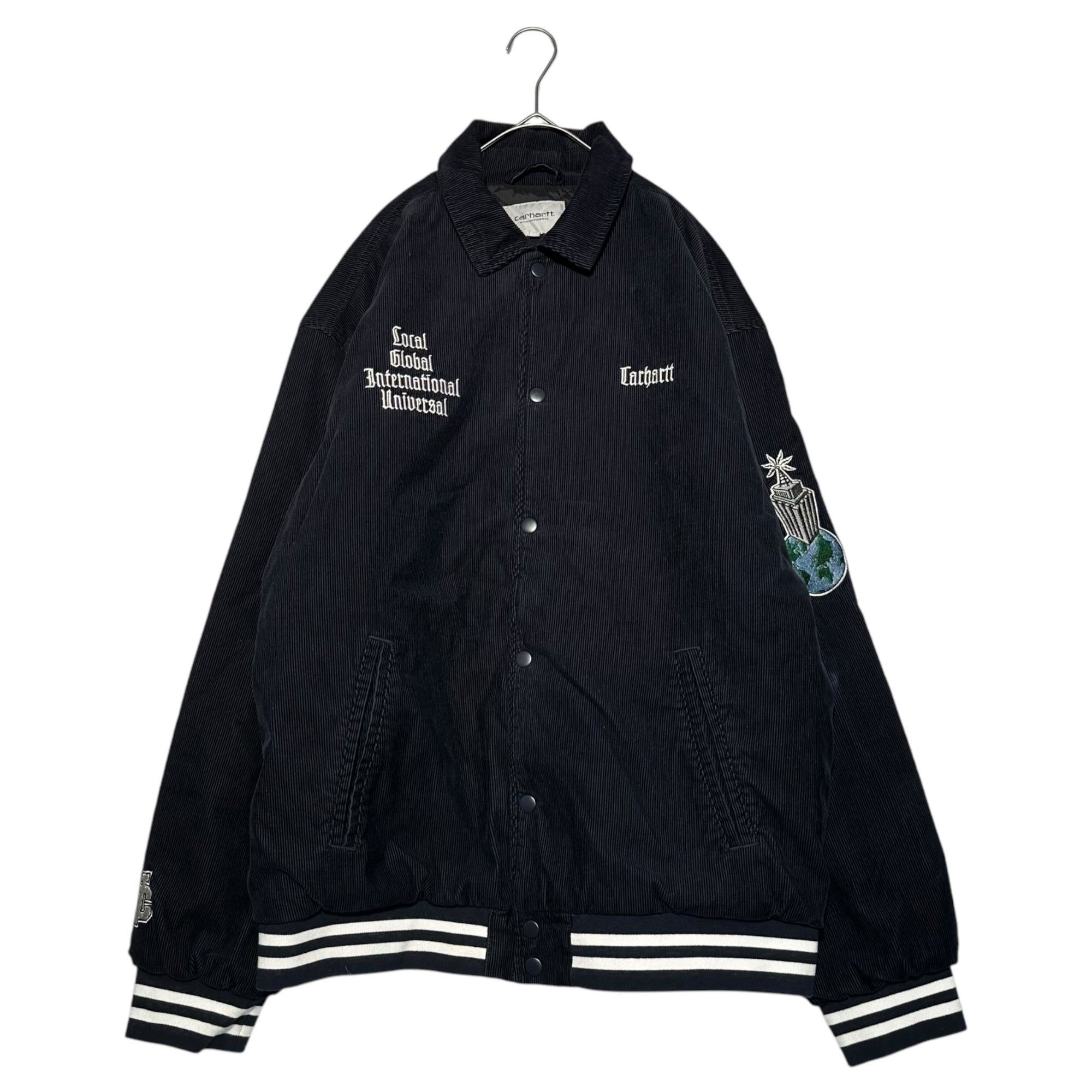 Carhartt WIP(カーハート) Letterman Jacket レターマン ジャケット コーデュロイ XL ネイビー 参考定価35,200円(税込)