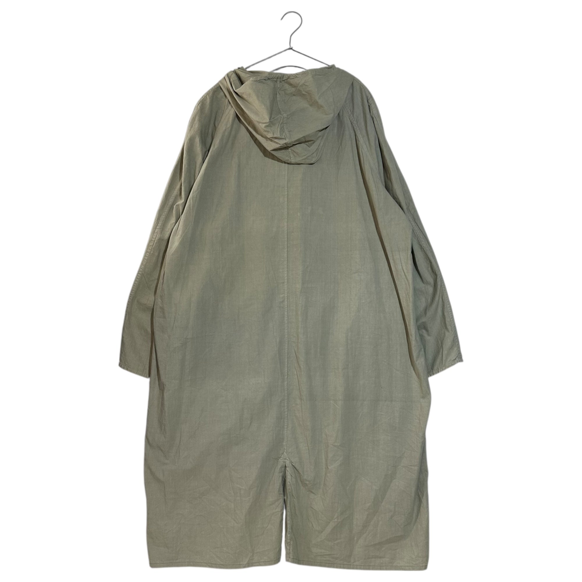 VINTAGE(ヴィンテージ)  70~80's surgical hooded gown coat サージカル フード付きガウン コート  EURO MILITALY 表記無し(M～L程度) ペールグリーン