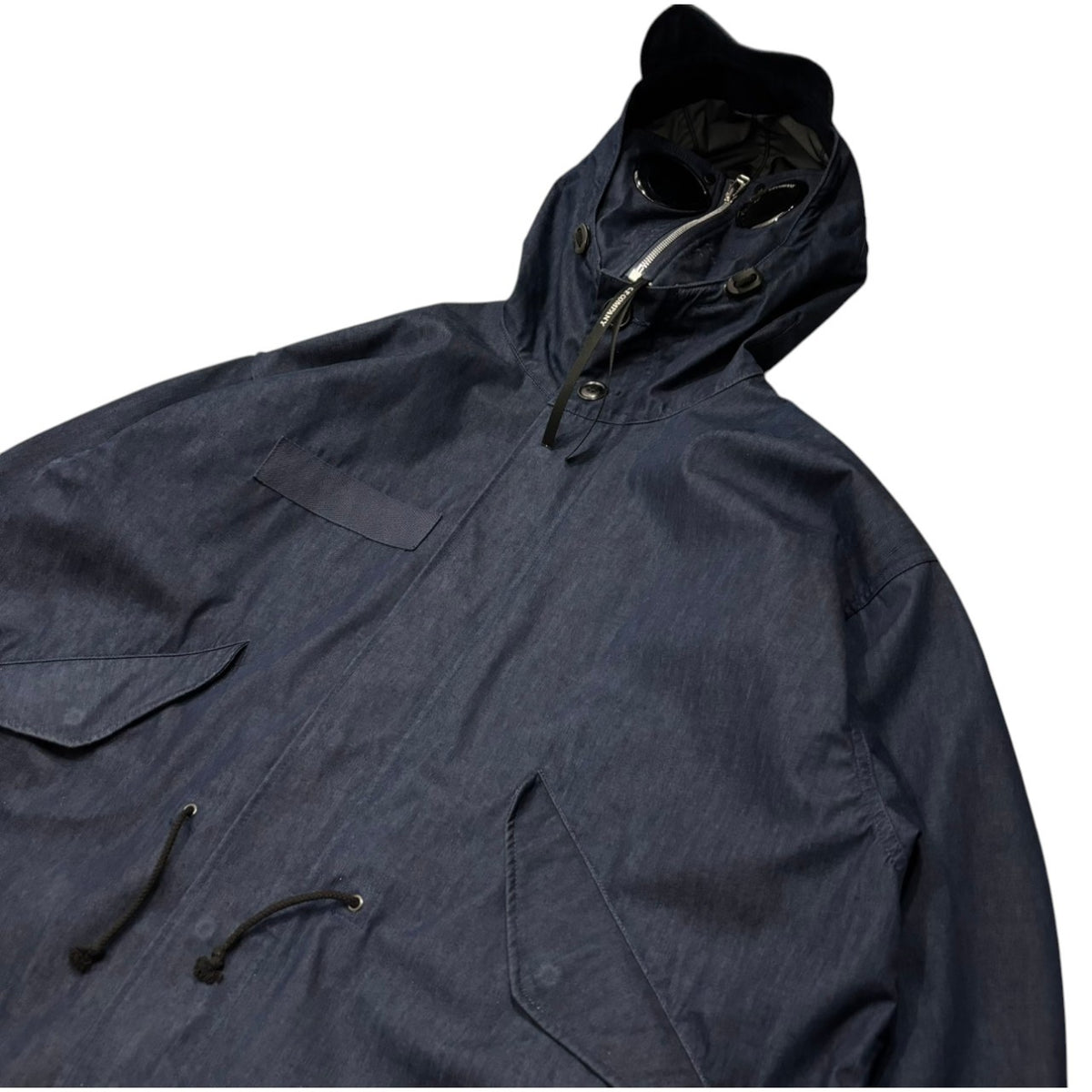 C.P.COMPANY×JUNYA WATANABE MAN(シーピーカンパニー×ジュンヤワタナベマン) 2024SS Cotton Denim Laminated 3-Layer W-Name Coat 綿デニムラミネート3層 コート C.P. Company Wネーム WM-C007 S インディゴ AD2023
