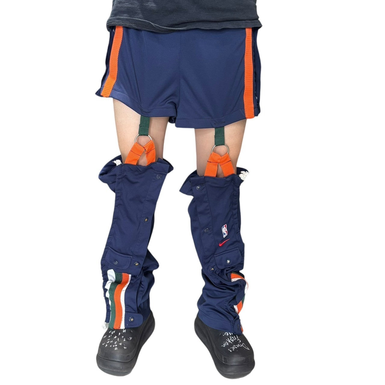 DOG(ドッグ) ”NIKE NBA” Harness Remake Truck Pants ハーネス リメイク トラック パンツ 原宿古着屋 L ネイビー