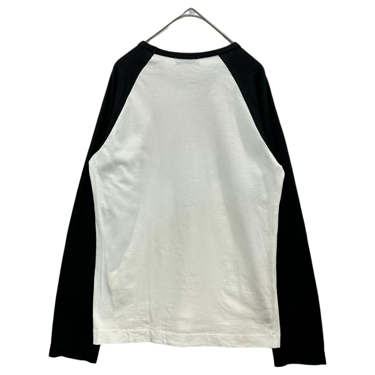 tricot COMME des GARCONS(トリココムデギャルソン) 2005SS Action Graphic Long Sleeve Raglan T-Shirt グラフィック 長袖 ラグラン 表記消(M程度) ホワイト×ブラック×レッド 2000's