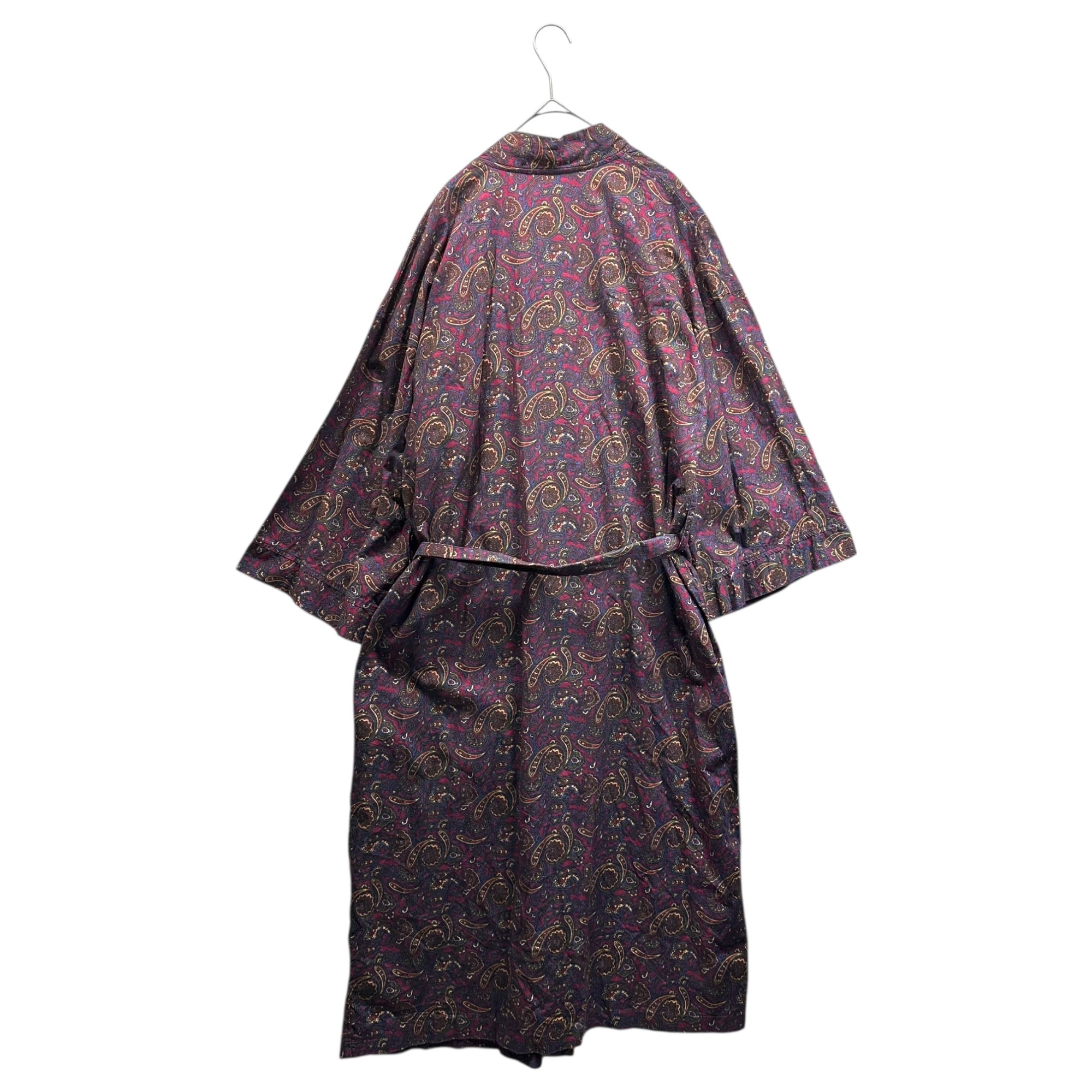 Christian Dior MONSIEUR(クリスチャンディオールムッシュ) 80's Paisley Cotton Gown Cardigan 80年代 ペイズリー コットン ガウン カーディガン パープル