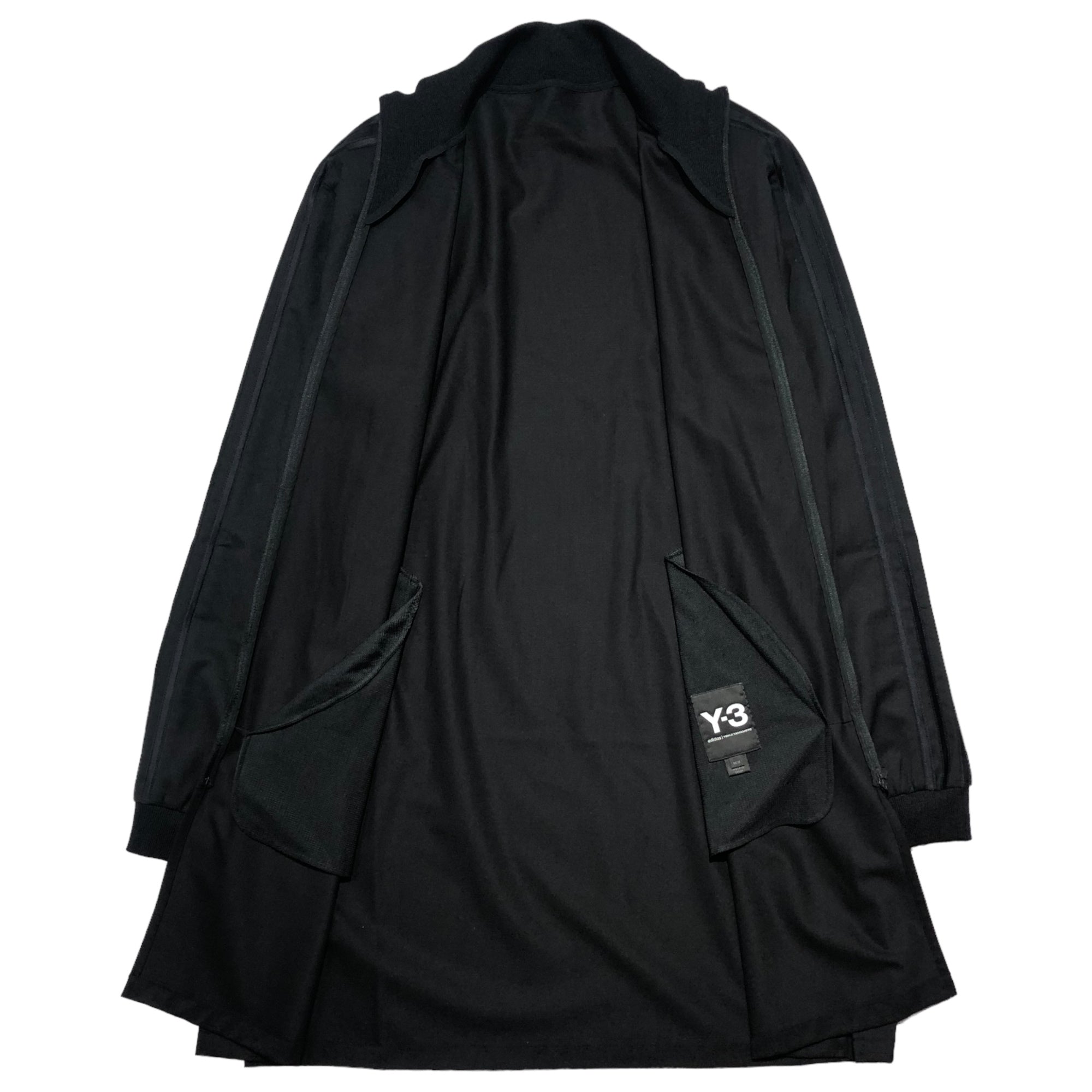 Y-3(ワイスリー) CRFT 3STP LONG TRACK TOP ロング トラック ジャケット FN5752 M ブラック コート Yohji  Yamamoto adidas ウール コート